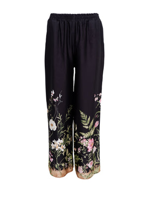 BCZENNIA Hose - Black Flower