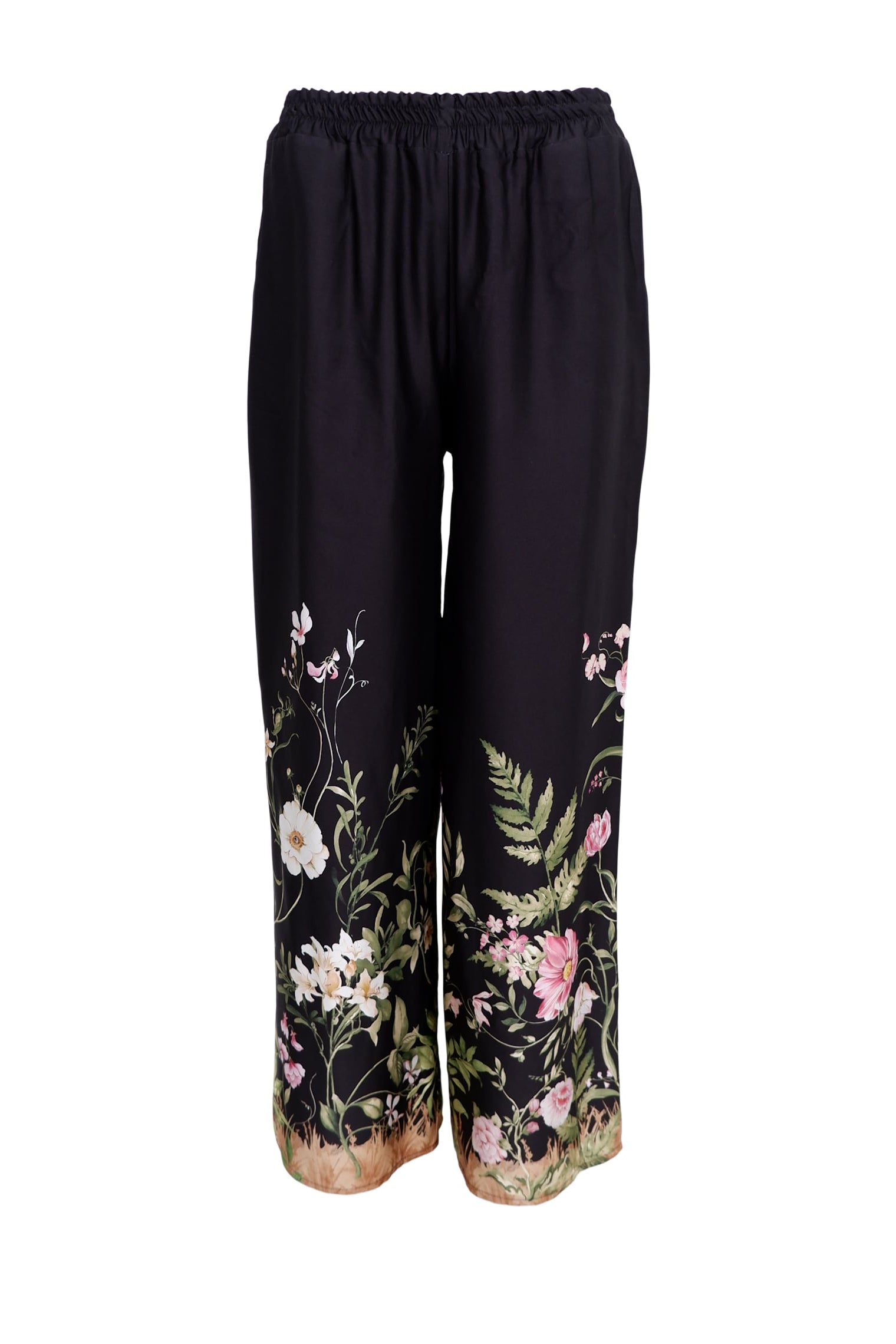 BCZENNIA Hose - Black Flower