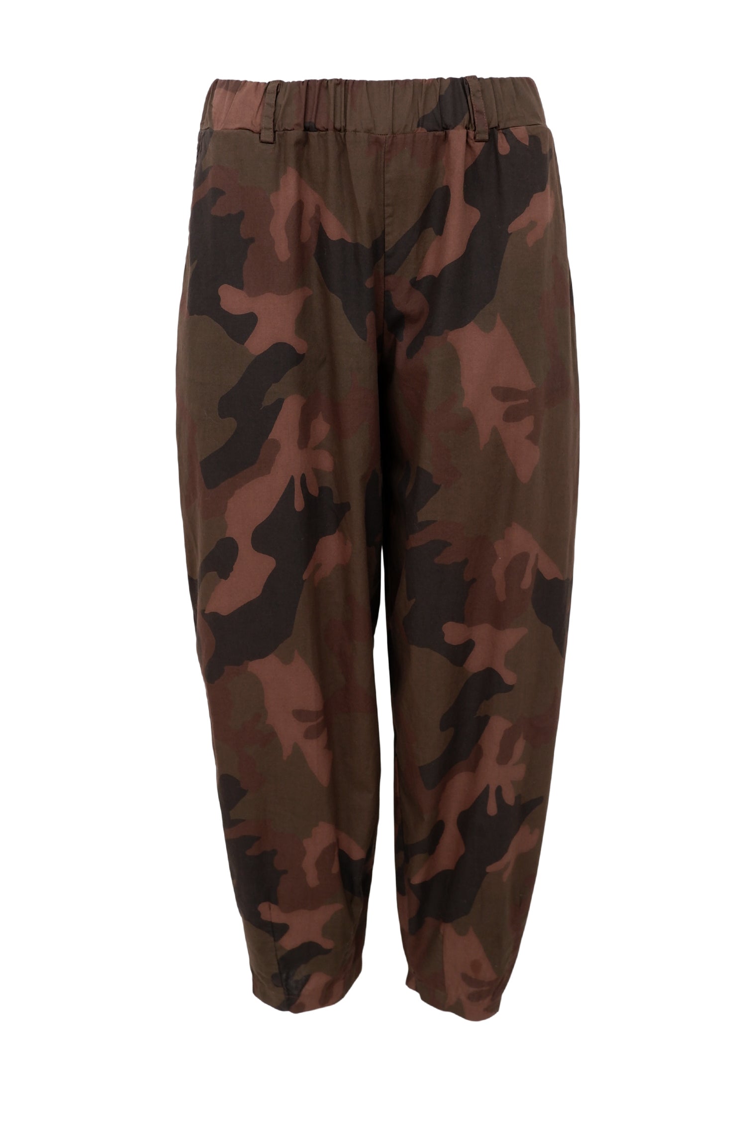 BCABBIE Barrel Pant - Braunes Camou