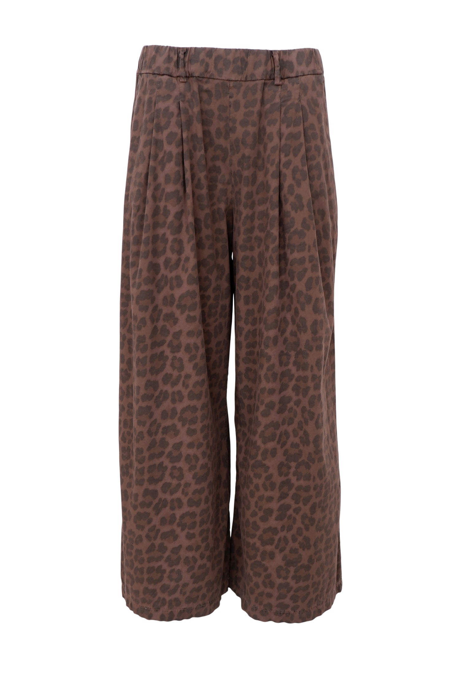 BCABBIE Hose mit weitem Bein – Mocca Leo