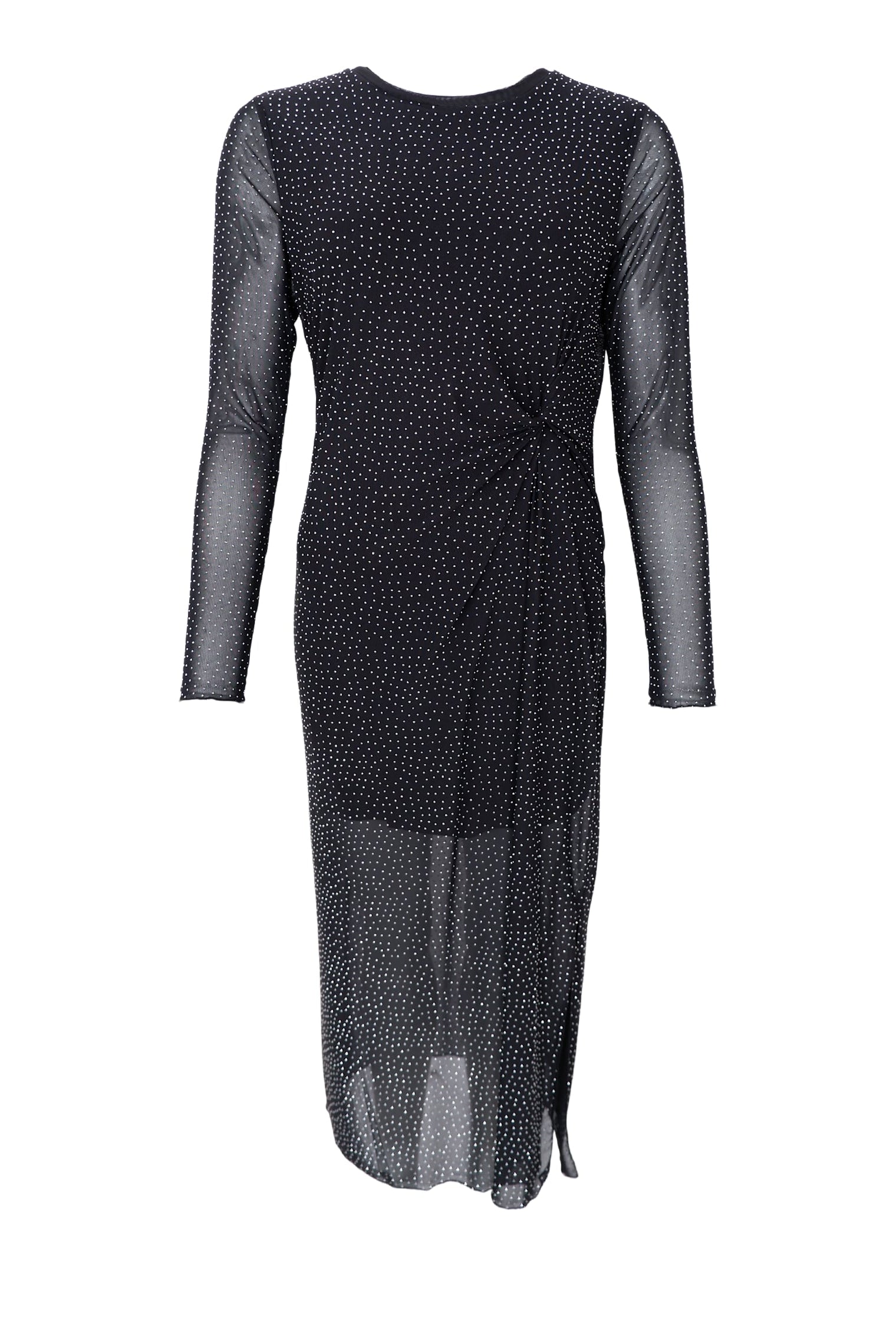 BCALEXIS Kleid mit Steinen - Schwarz