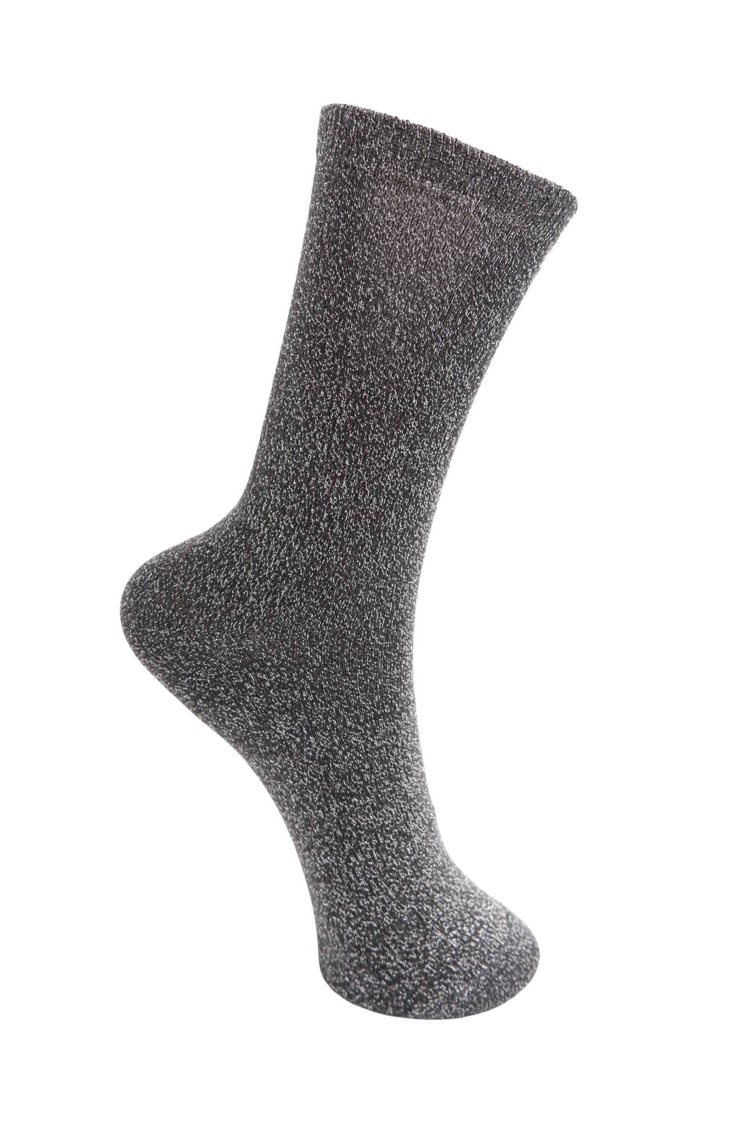 BCLurex-Socke - Grauer Glitzer