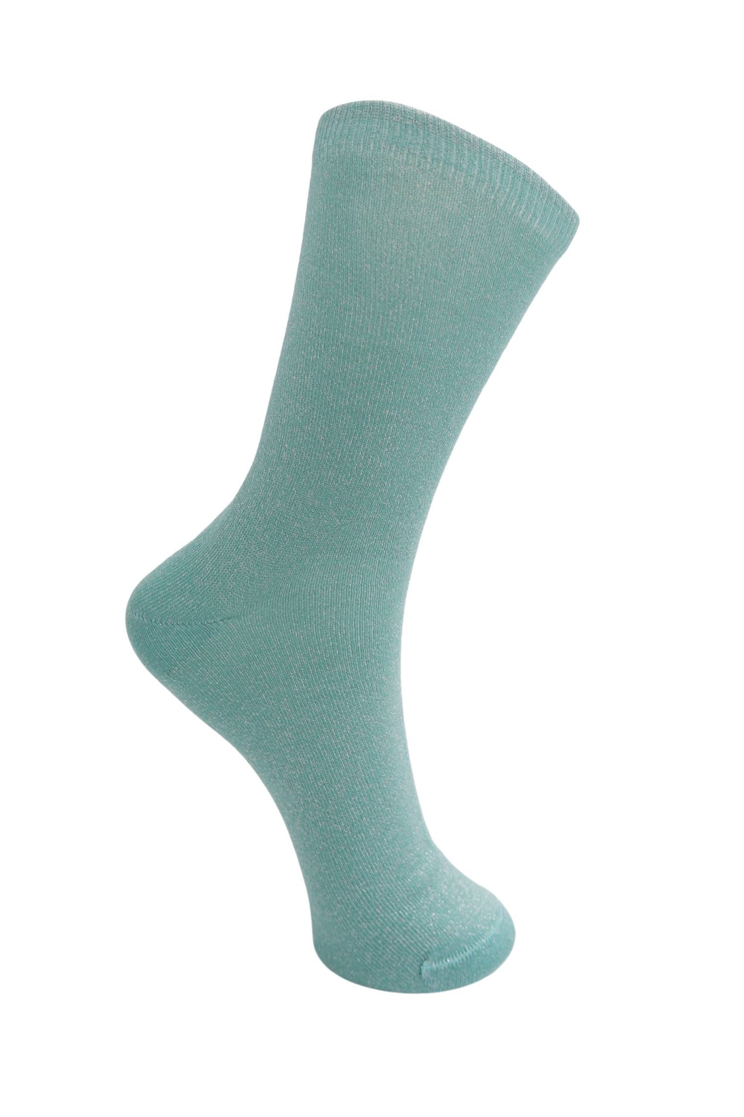 BCLurex sock - Mint - Black Colour