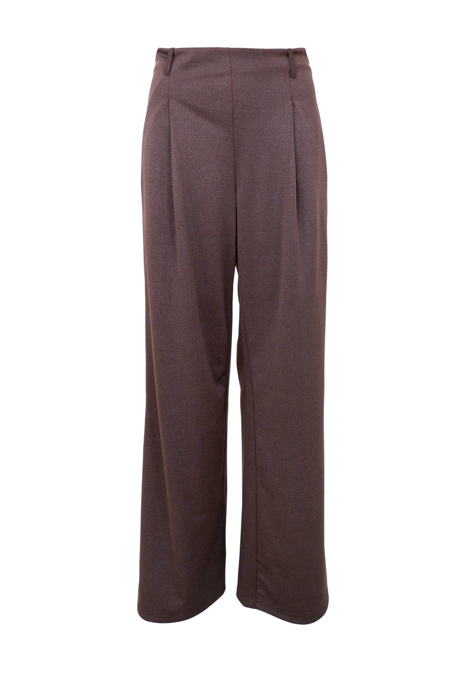 BCTONI Bundfaltenhose - Kaffee