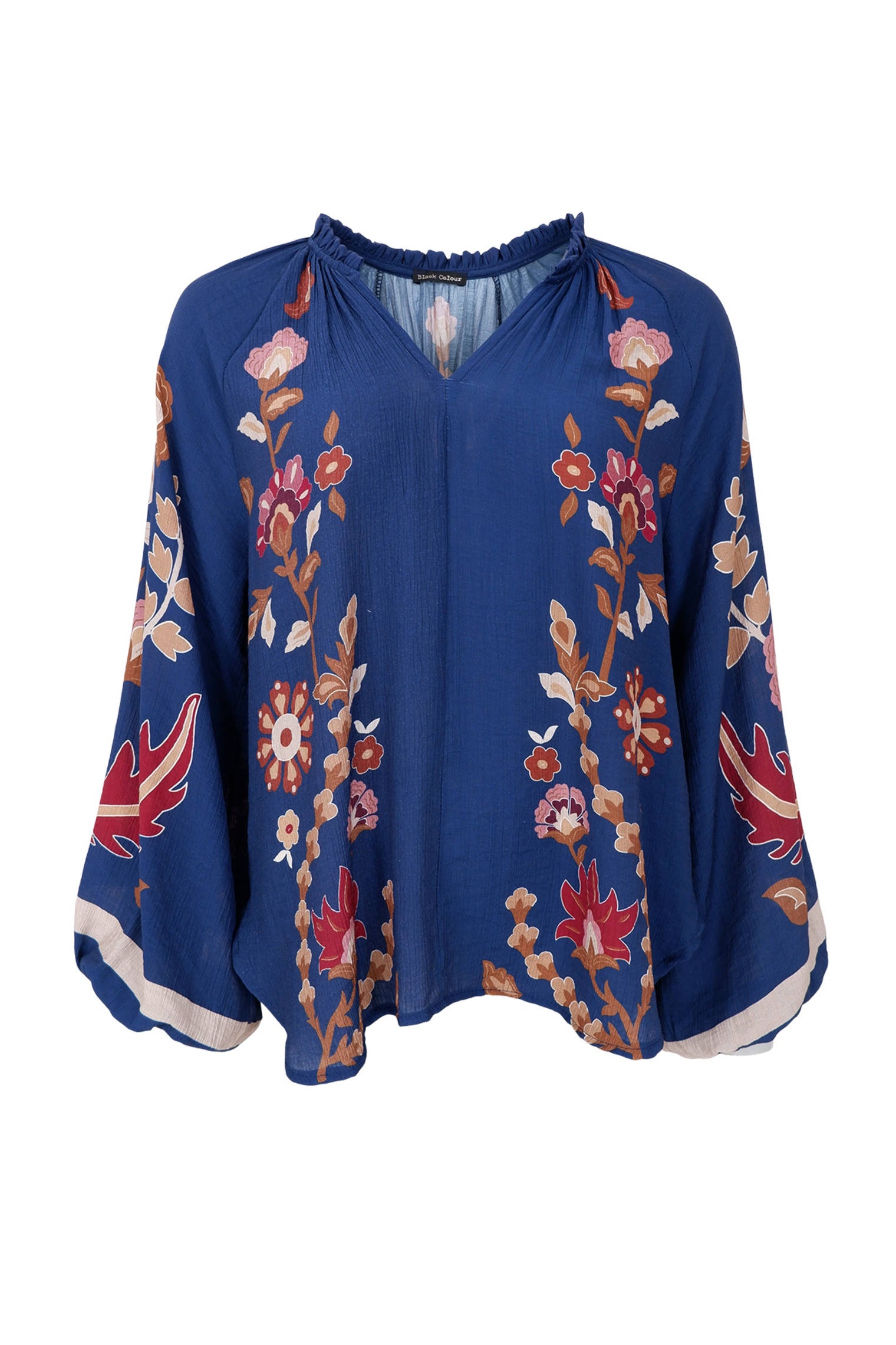 BCMARIGOLD Bluse – Dunkelblaue Blume