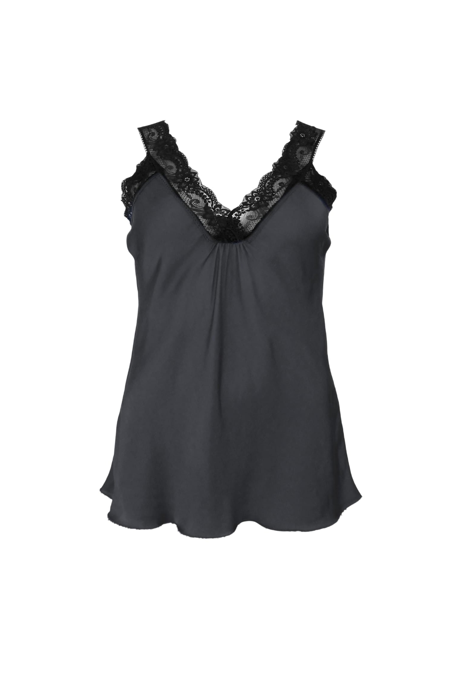 BCBEA schwarzes Spitzentop - Dunkelgrau