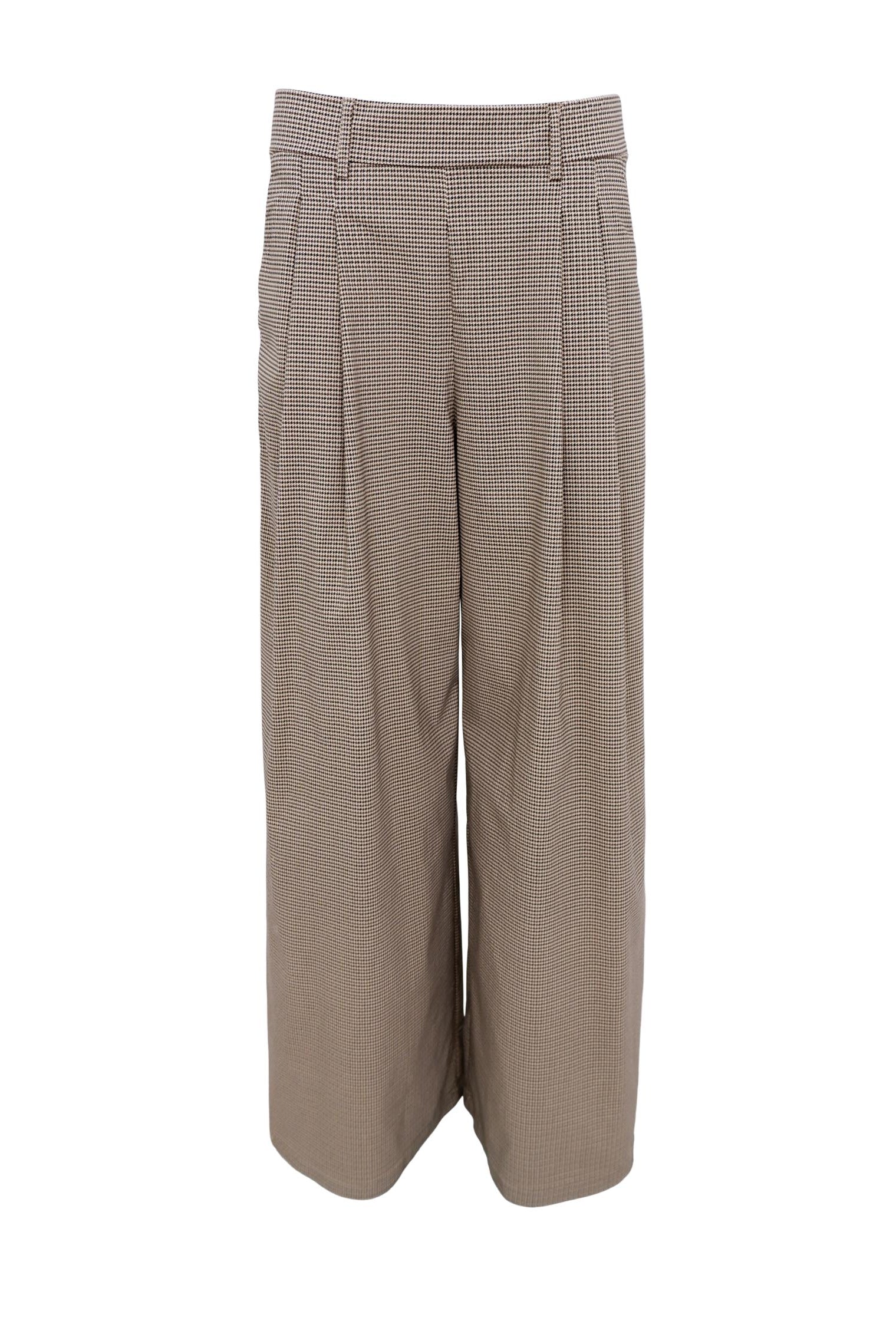 BCDAVINA Kunsthose mit weitem Bein – Braun