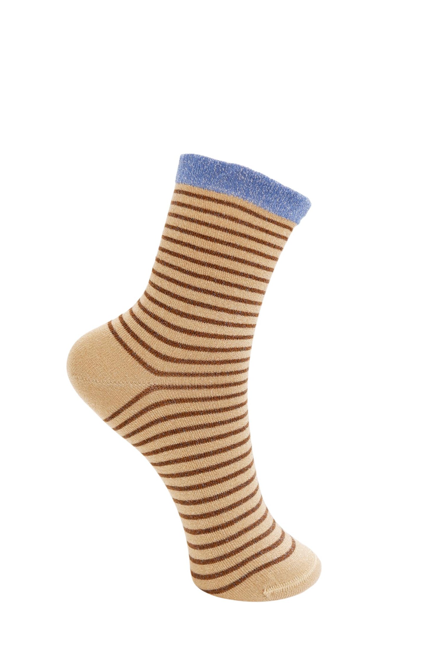 BCFLASH Streifensocken - Latte