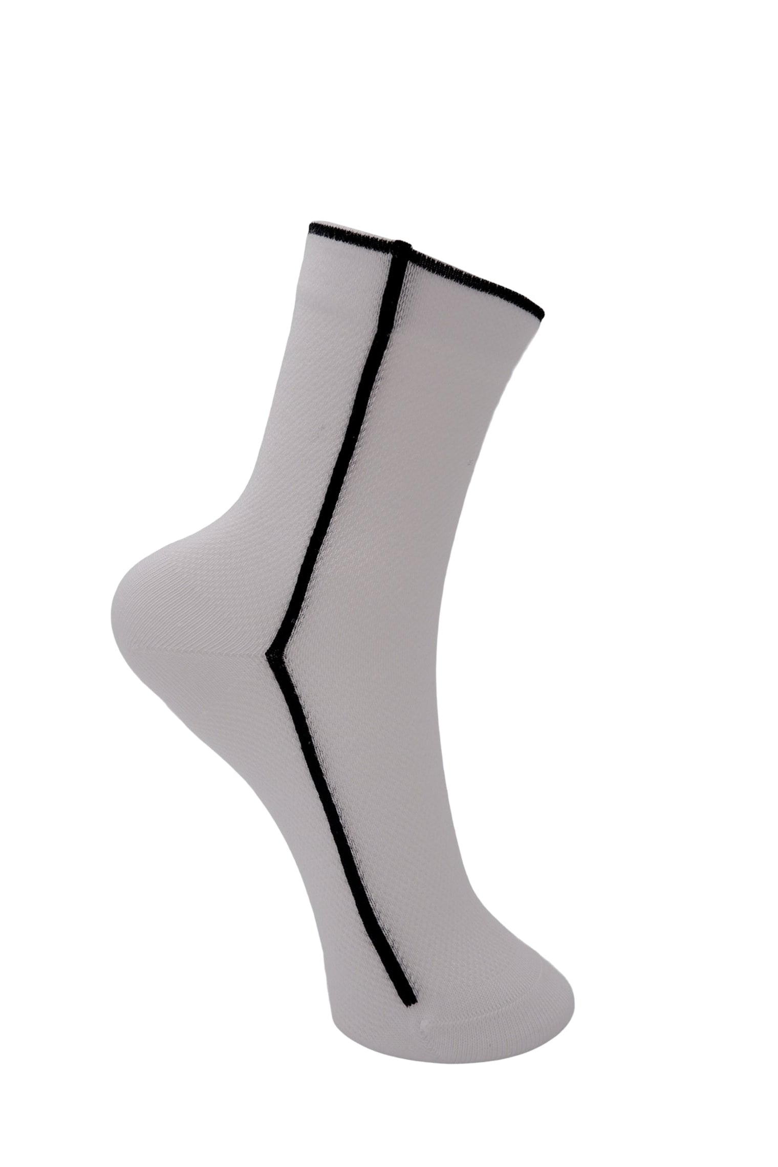 BCGRANT sock - White - Black Colour