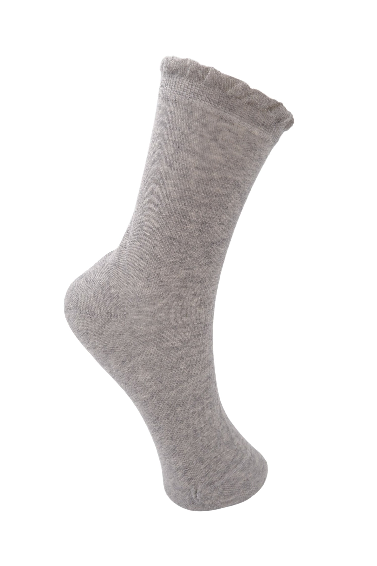 BCARIEL solid sock - Grey Melange - Black Colour