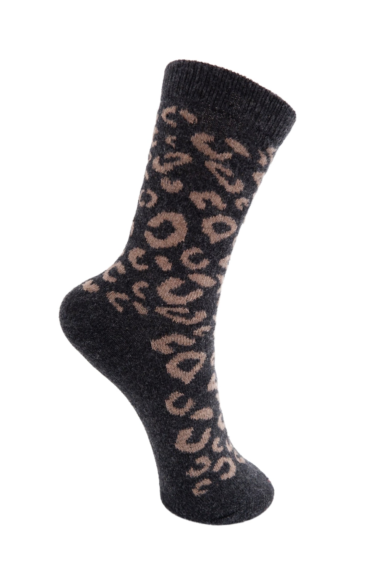 BCKALEEN wool sock - Dk. Grey - Black Colour