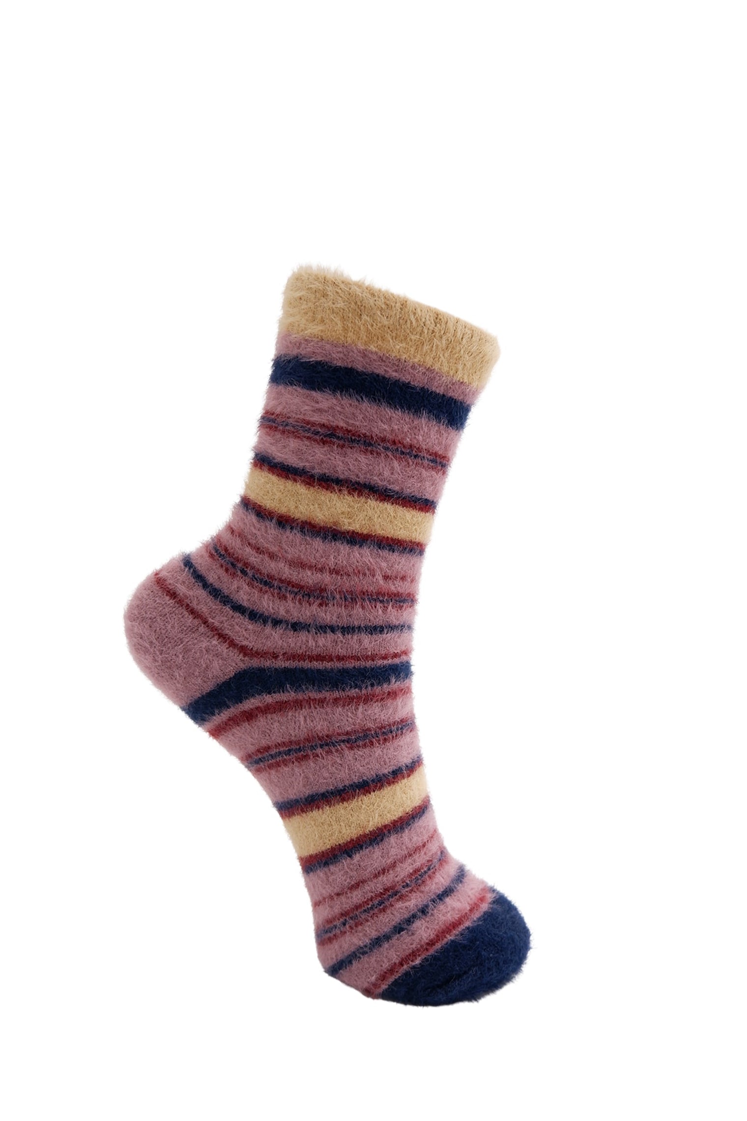 BCPATRICIA soft sock - Old Rose - Black Colour