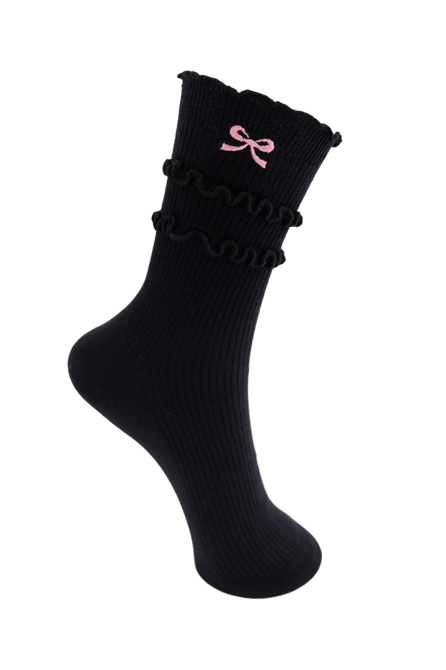 BCFRILL Socke mit Schleife - Schwarz