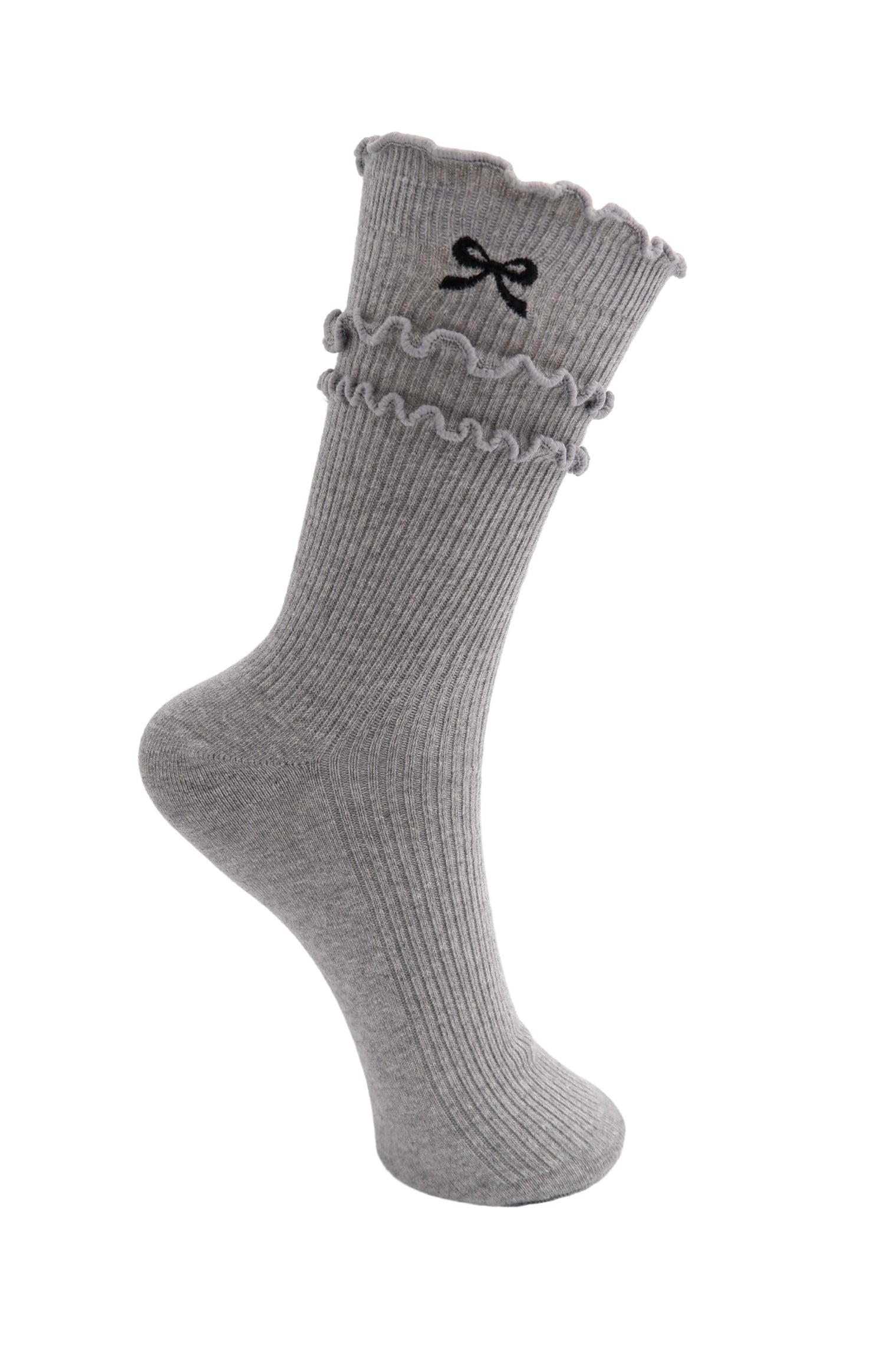 BCFRILL Socke mit Schleife - Hellgrau