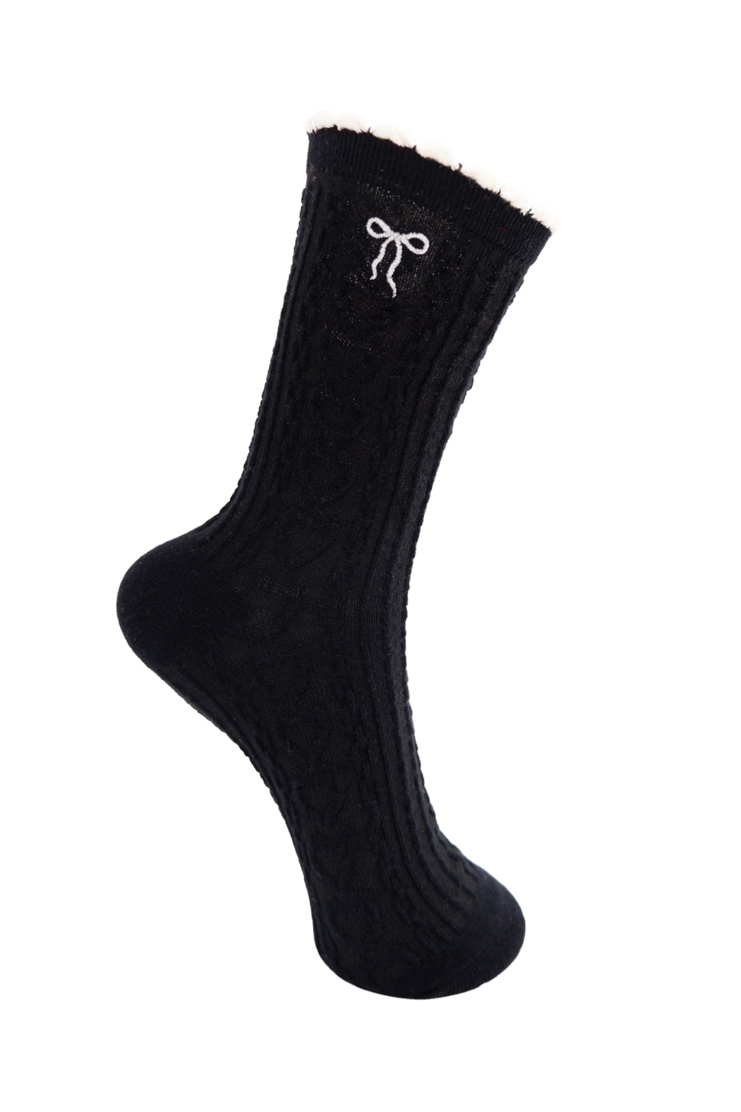BCJAGGEDY Socke mit Schleife - Schwarz