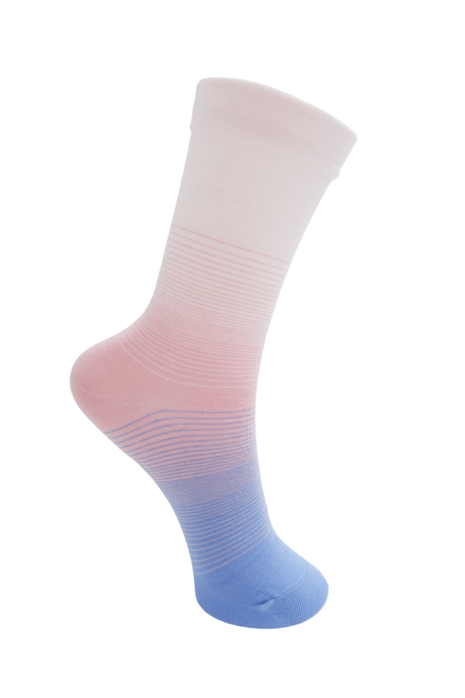 BCDAWN Kontrastsocken - Hellrosa/Hellblau