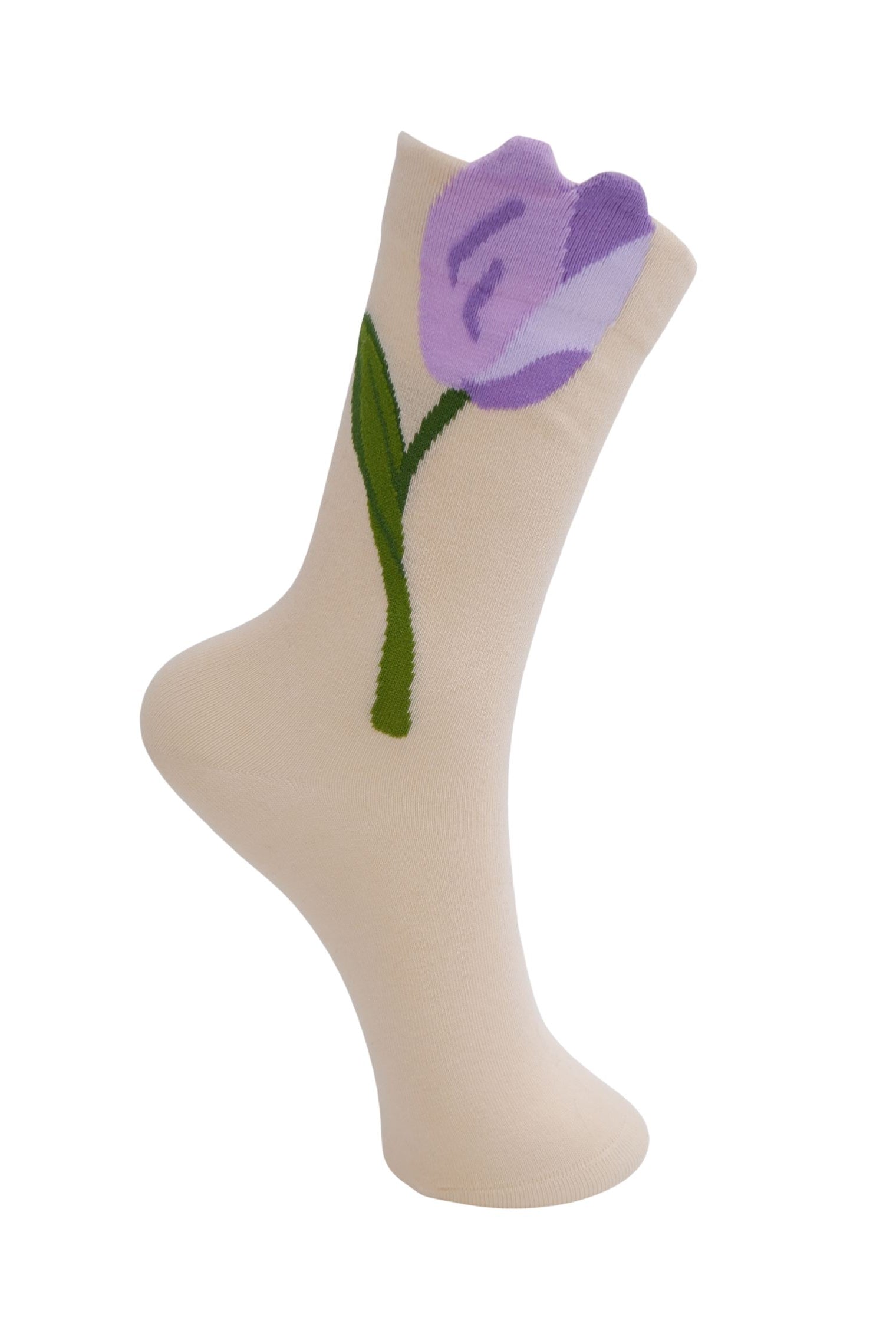 BCFRANCIE Blumensocke - Beige