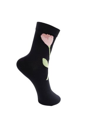BCFRANCIE Blumensocke - Schwarz