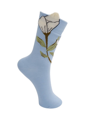 BCFRANCIE Blumensocken - Hellblau