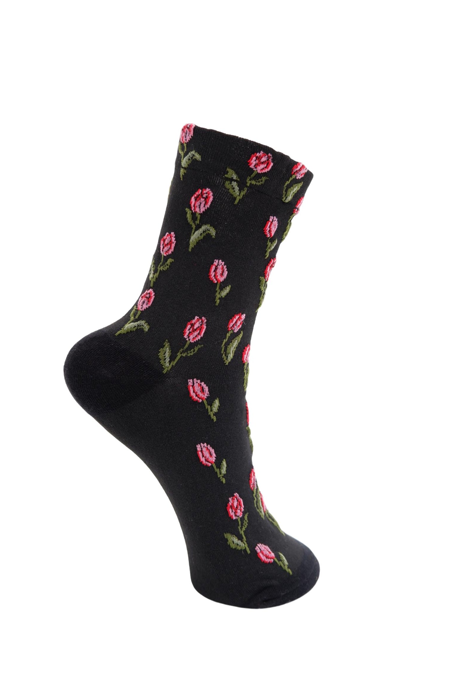 BCDUA Blumensocke - Schwarz