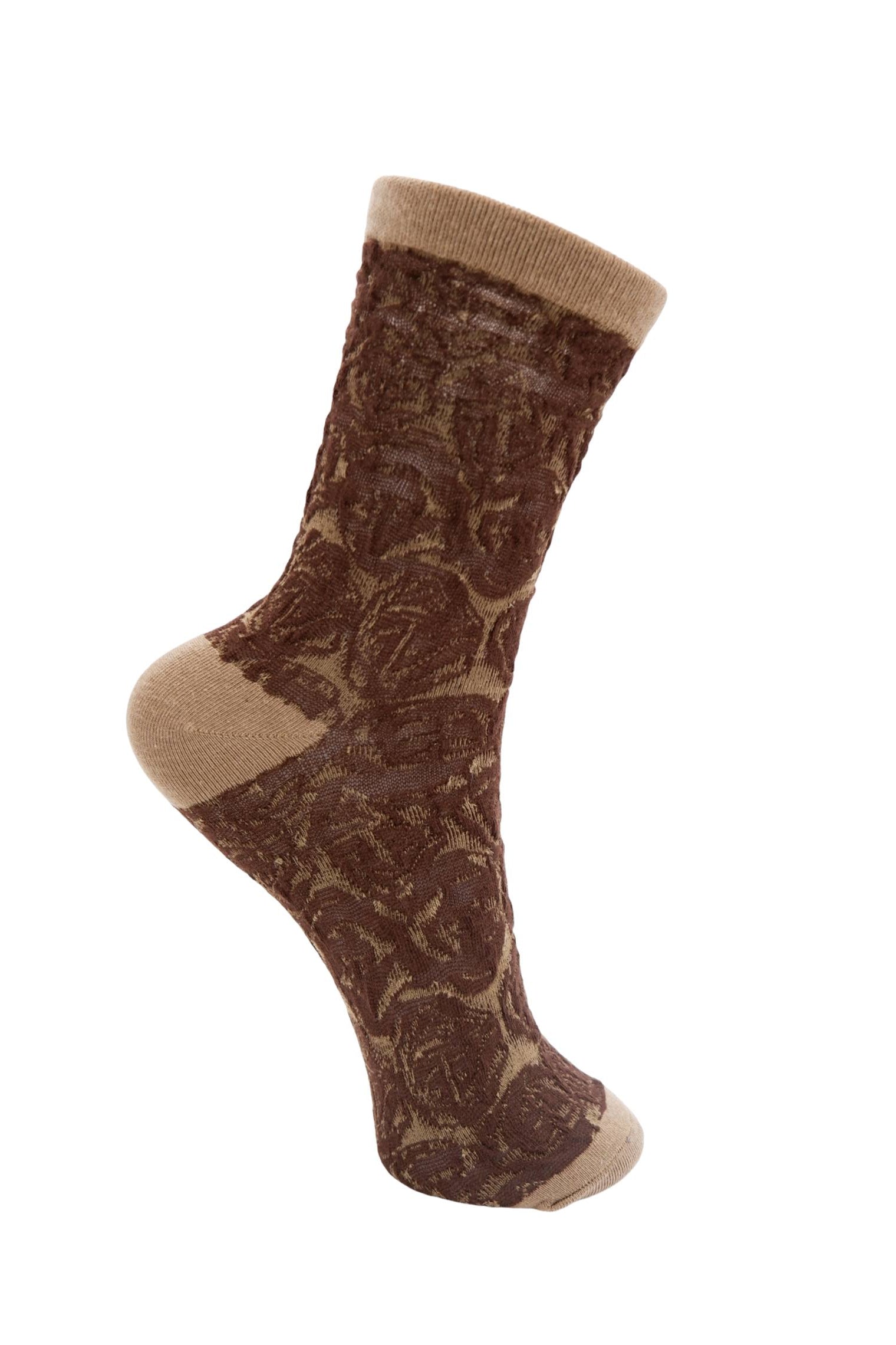 BCSAMI Socke - Khaki mit Kaffee