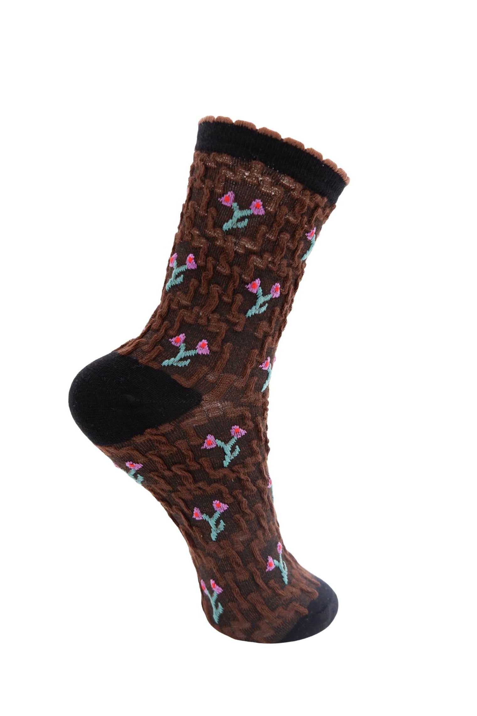 BCBRUNA Blumensocke - Kaffee