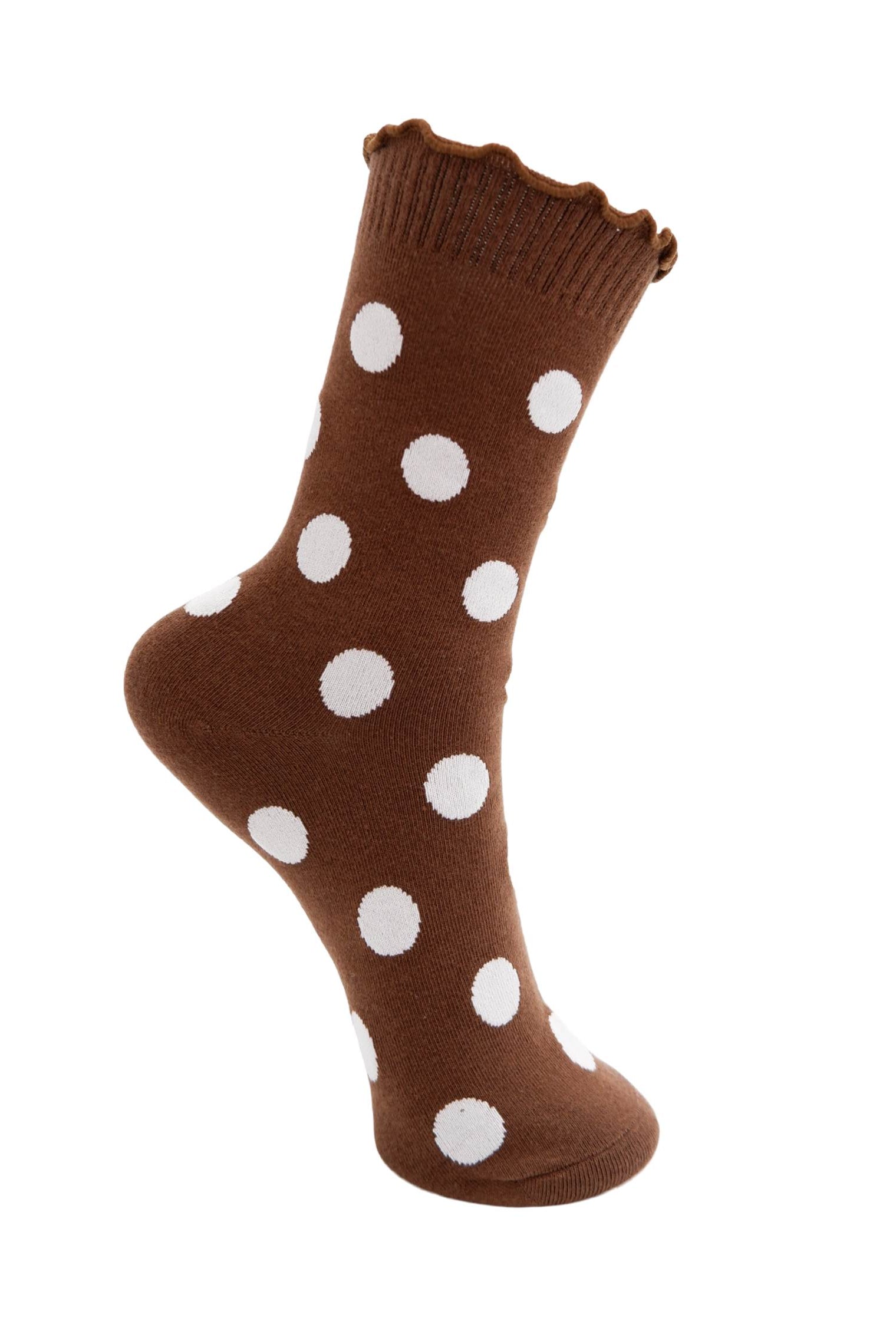 BCMAIKE Socke - Mocca Dot