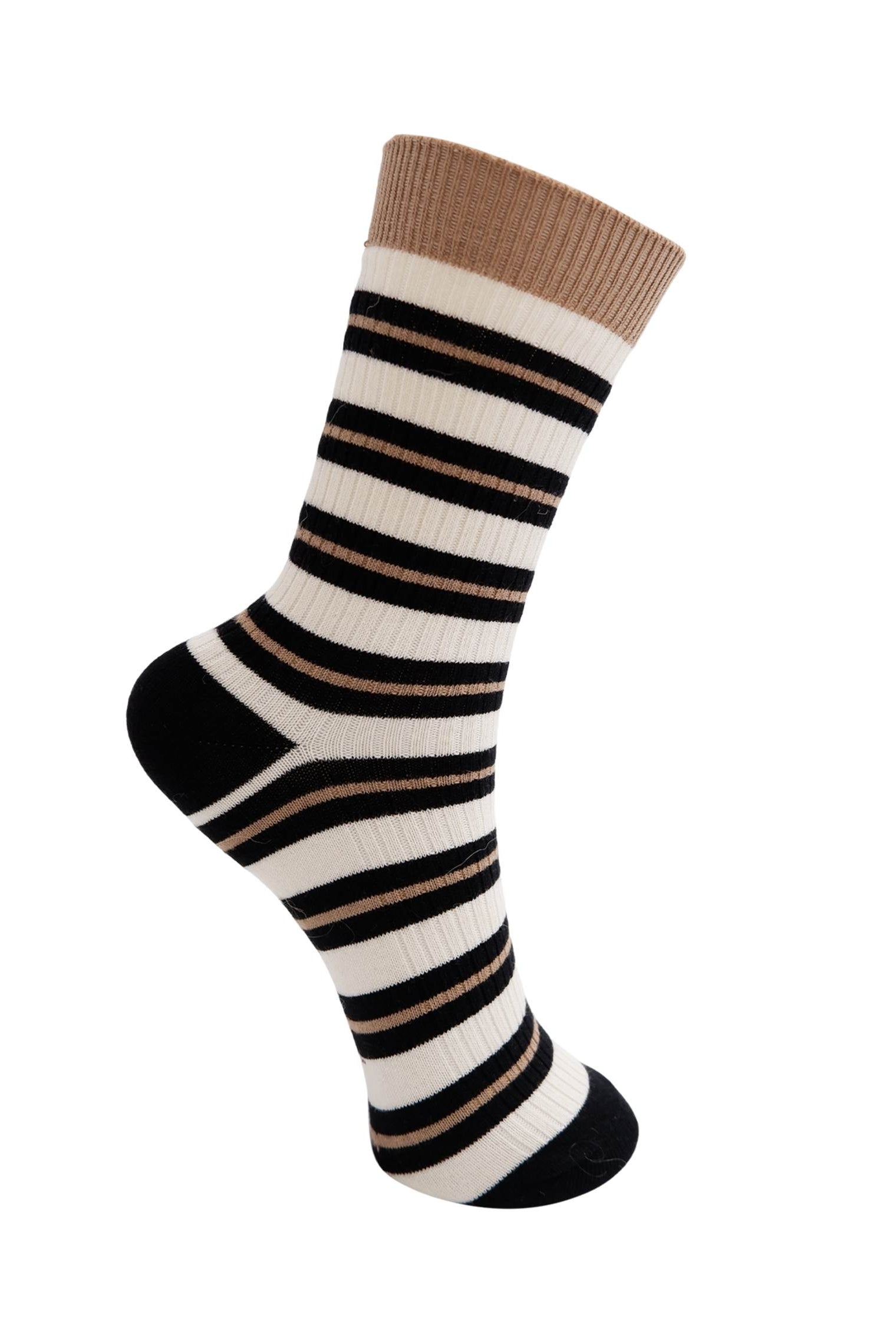 BCBRENDA Socke – Khaki/Schwarz