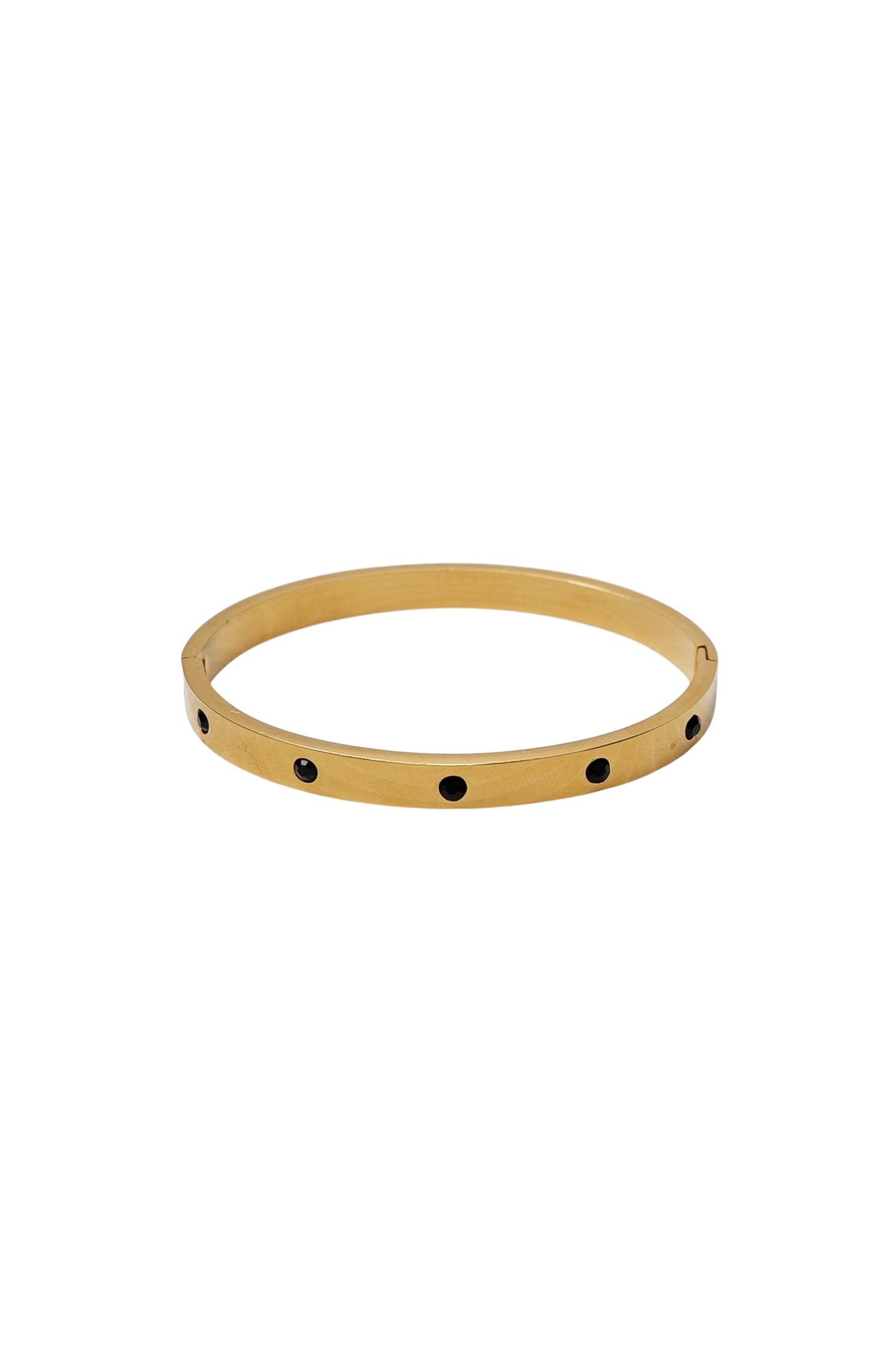 BCGRACE Strassarmband - Goldfarben mit Schwarz