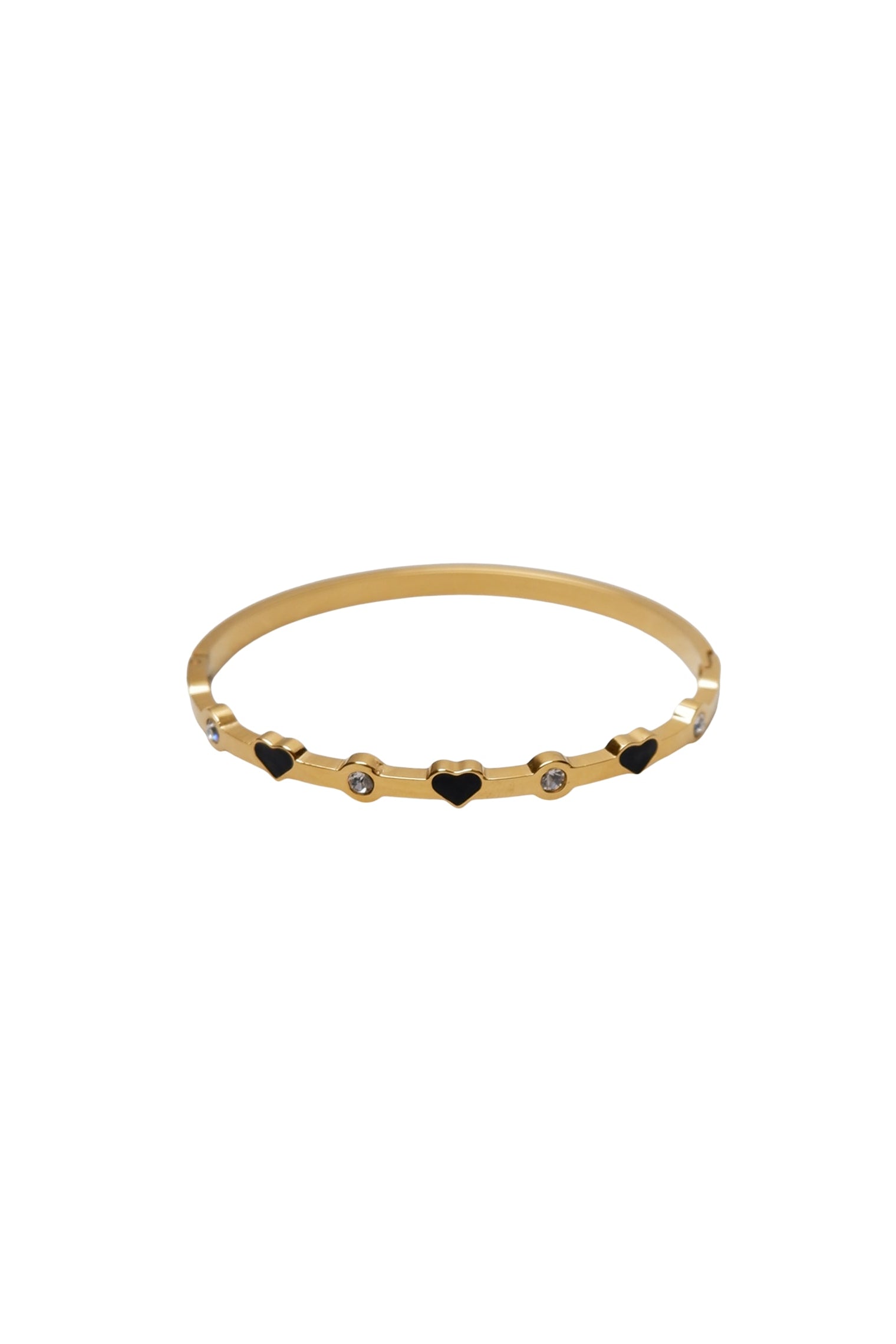 BCJUDY Strassarmband - Goldfarben mit Schwarz