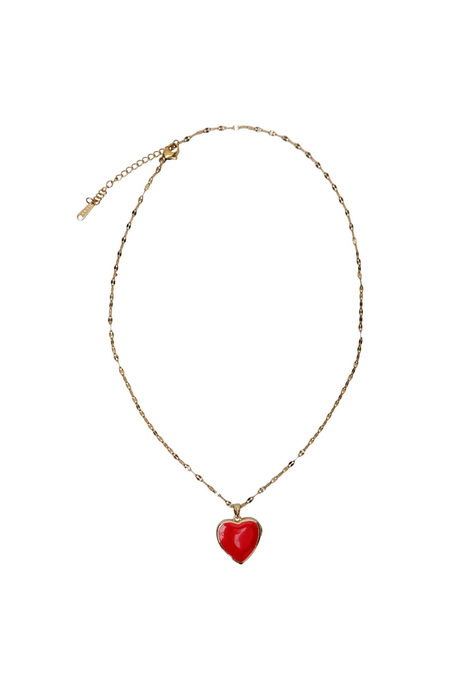 BCTESS Amulettkette - Rot/Goldfarben