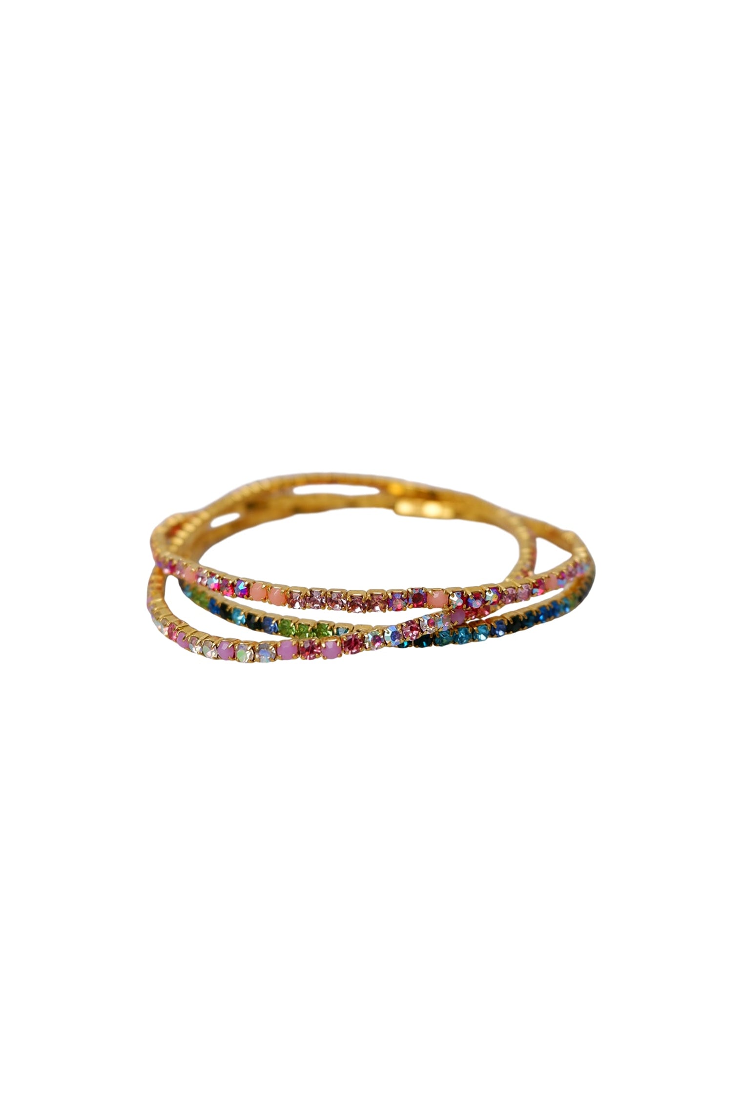 BCSHAY Armband, 3er Set - Goldfarbener Mix