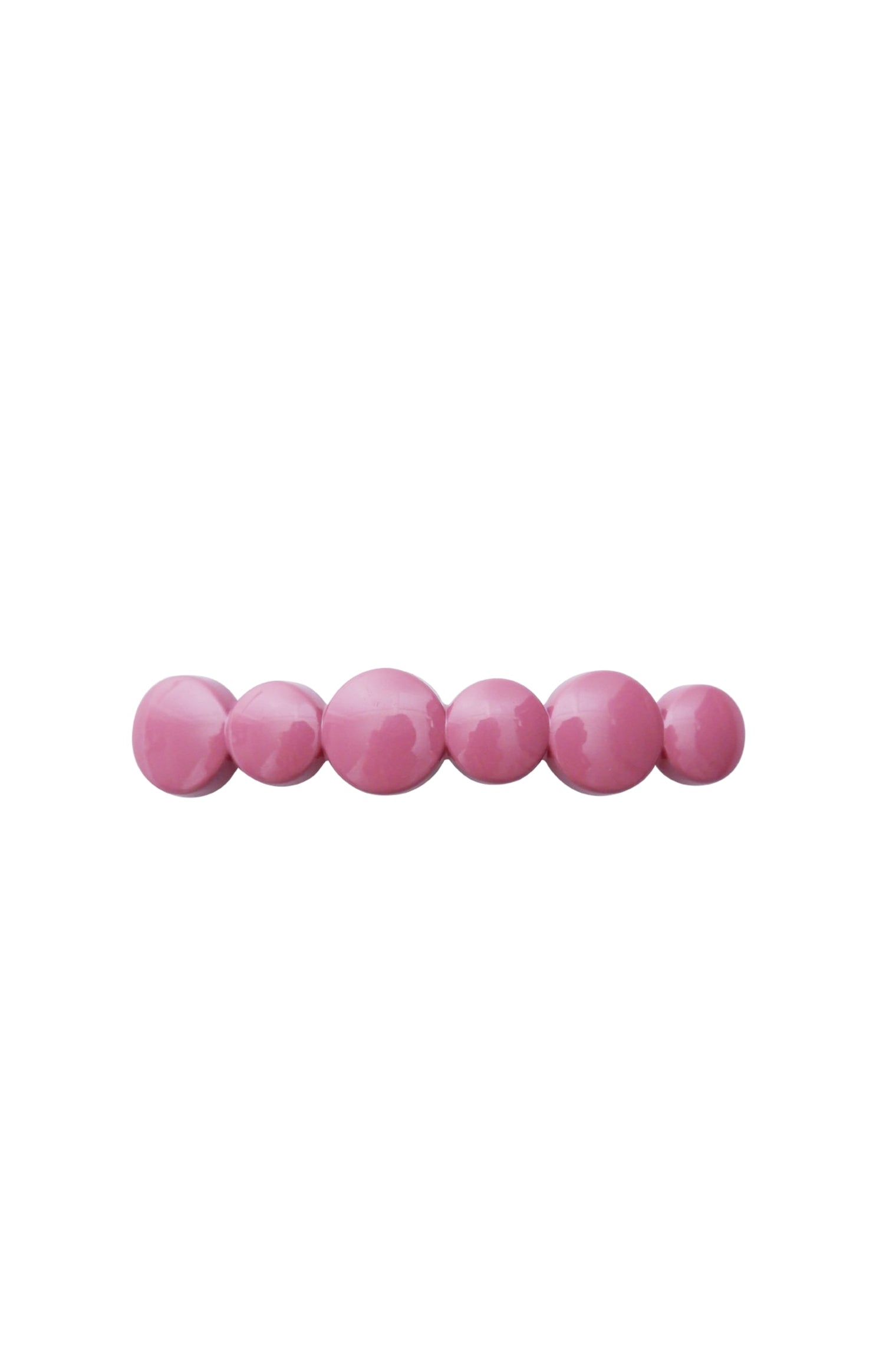 BCOMEGA glossy barette hair clip - Dust Rose - Black Colour