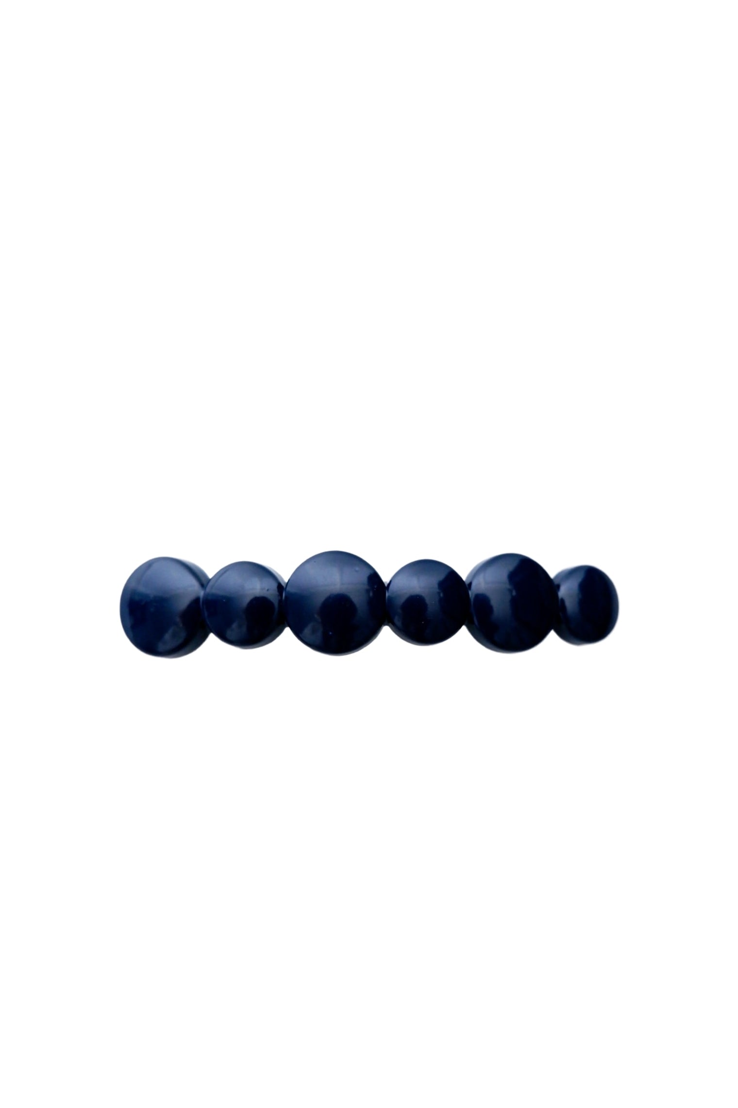 BCOMEGA glossy barette hair clip - Navy - Black Colour
