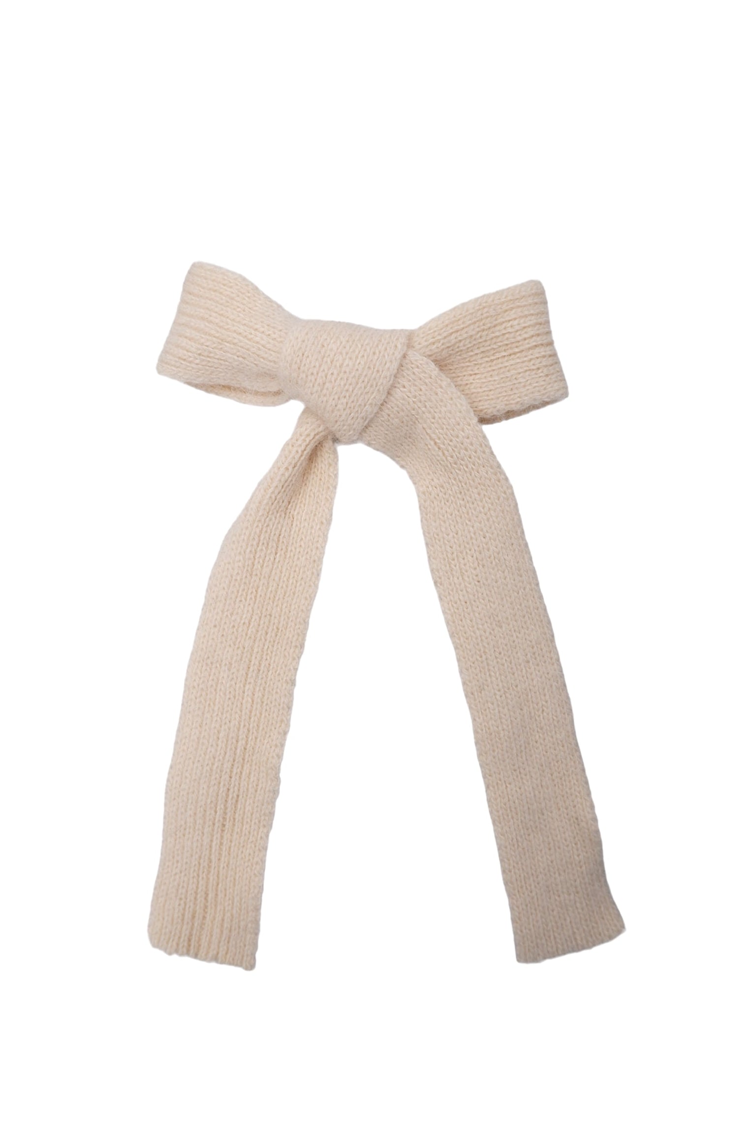 BCEMERIE bow barette - Creme - Black Colour