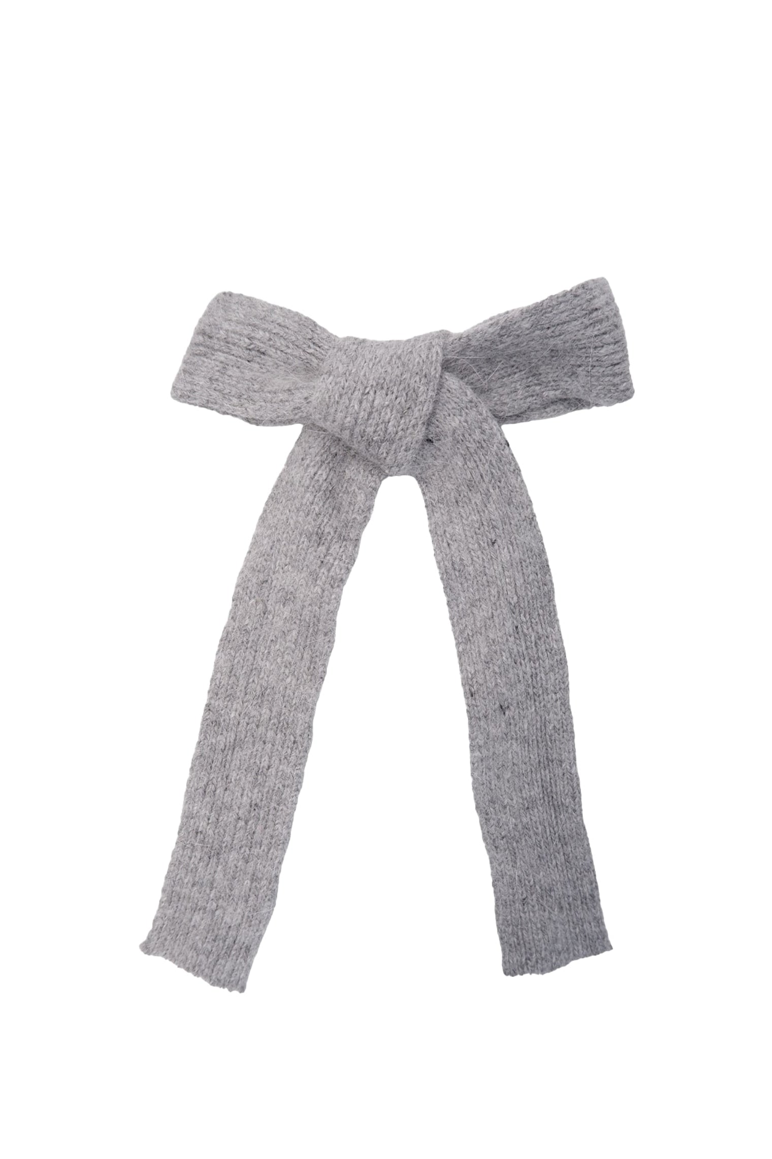BCEMERIE bow barette - Lt. Grey - Black Colour