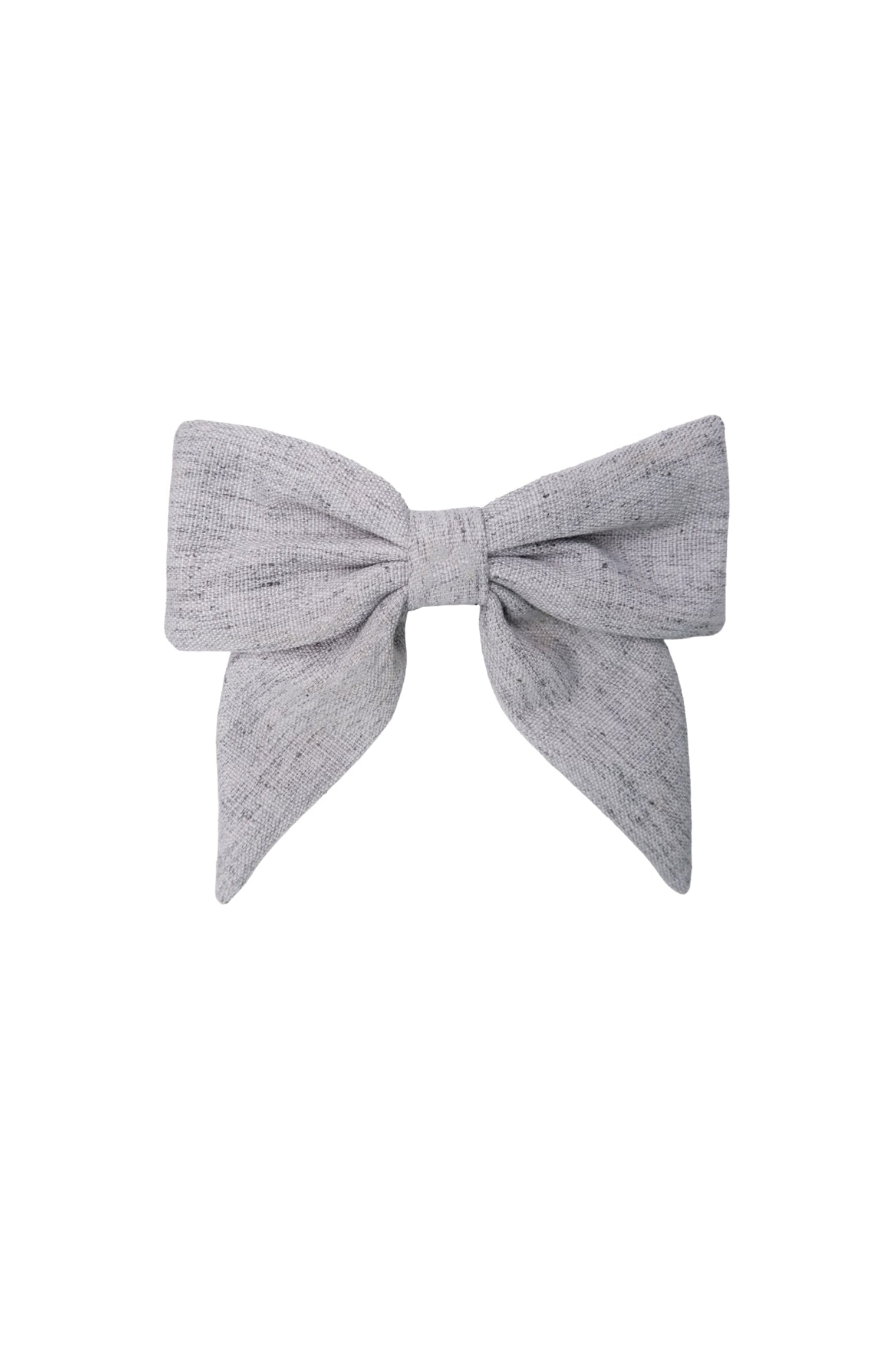 BCPALMER bow barette - Lt. Grey - Black Colour