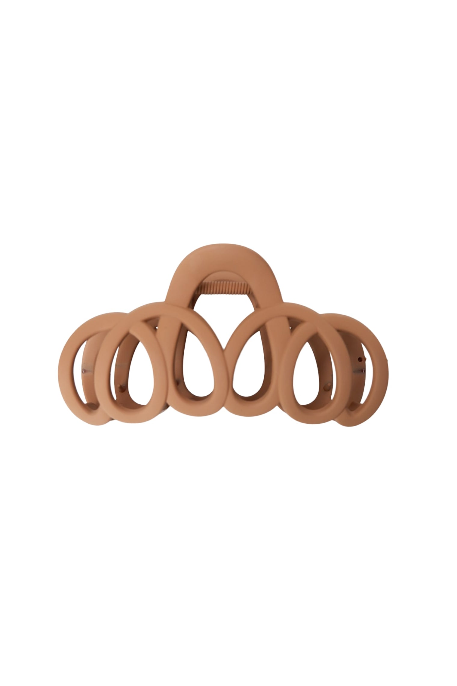 BCSWIRL matte Haarklammer - Kamel