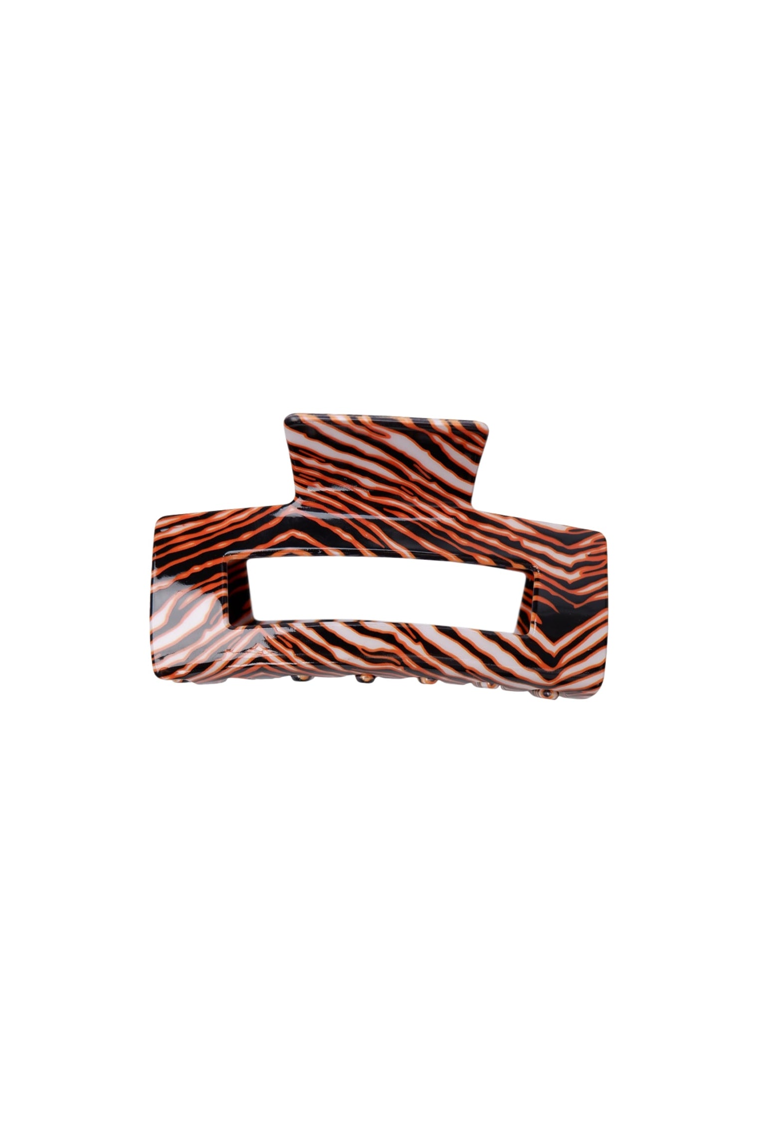 BCBERLIN Zebra-Haarklammer - Braun
