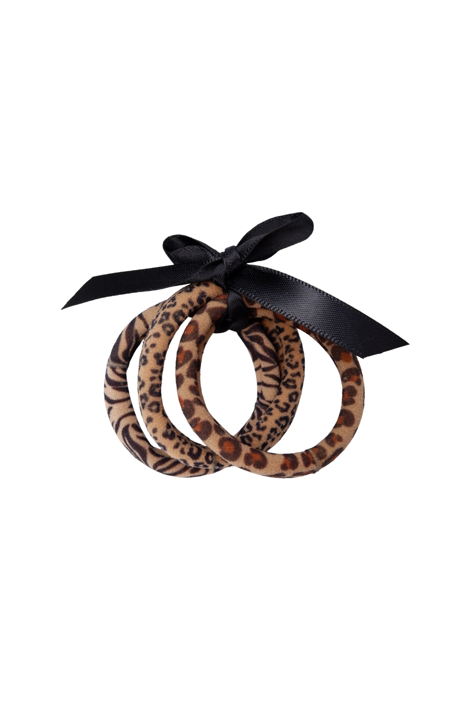 BCTANISHA elastics, 3 pcs. set - Leo Zebra Mix - Black Colour