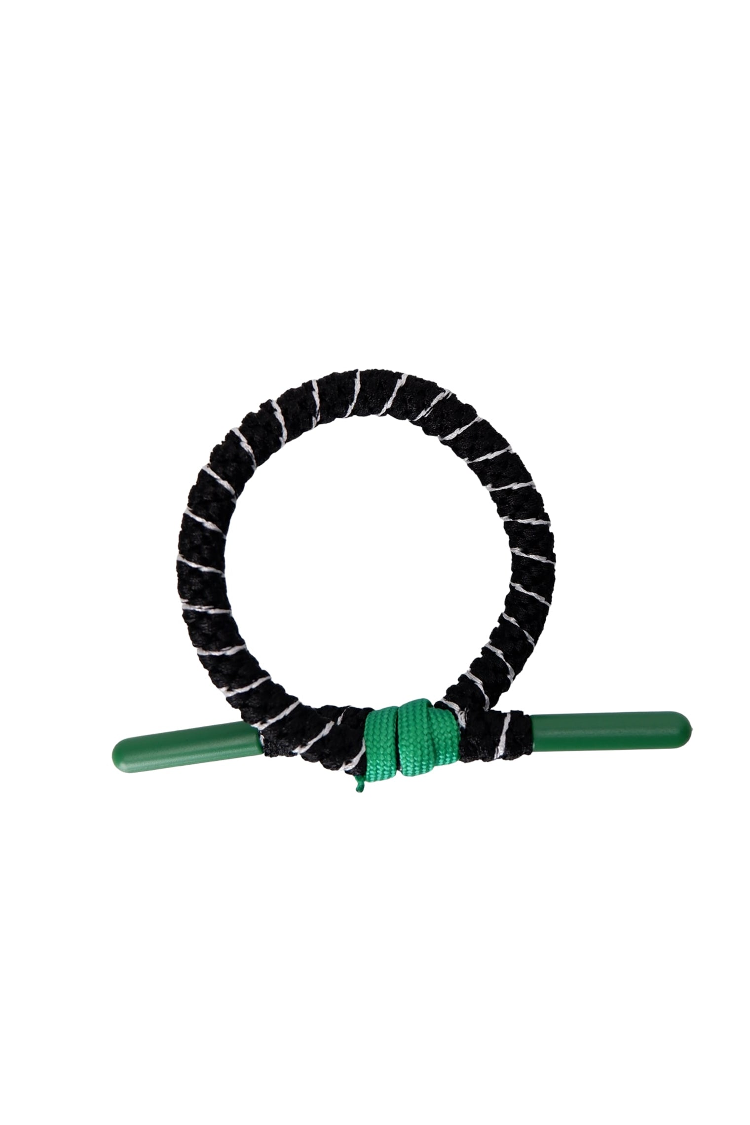 BCDREW Gummiband - Schwarz mit grüner Perle
