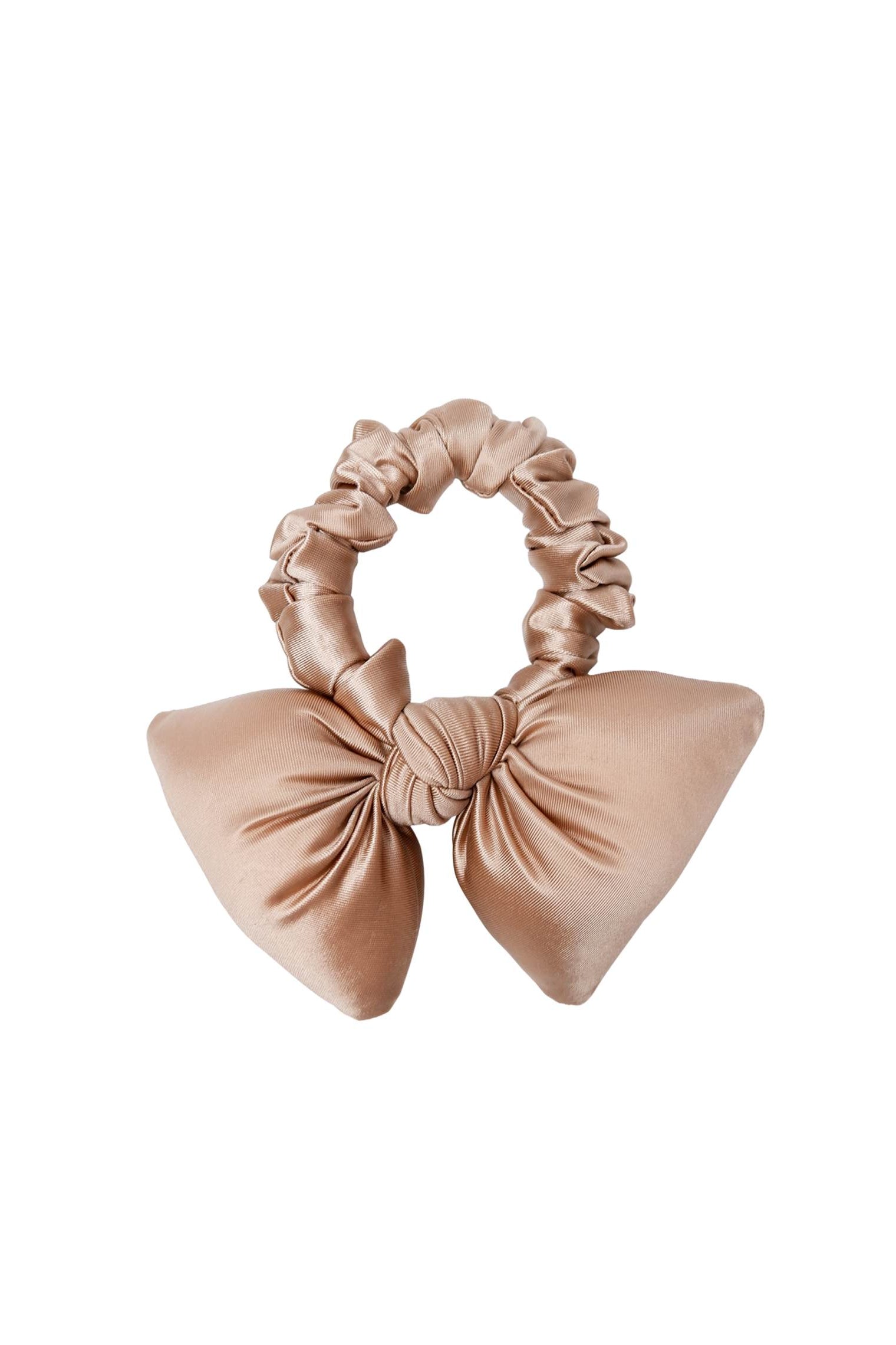 BCFAITH Mini-Haargummi mit Schleife – Champagner