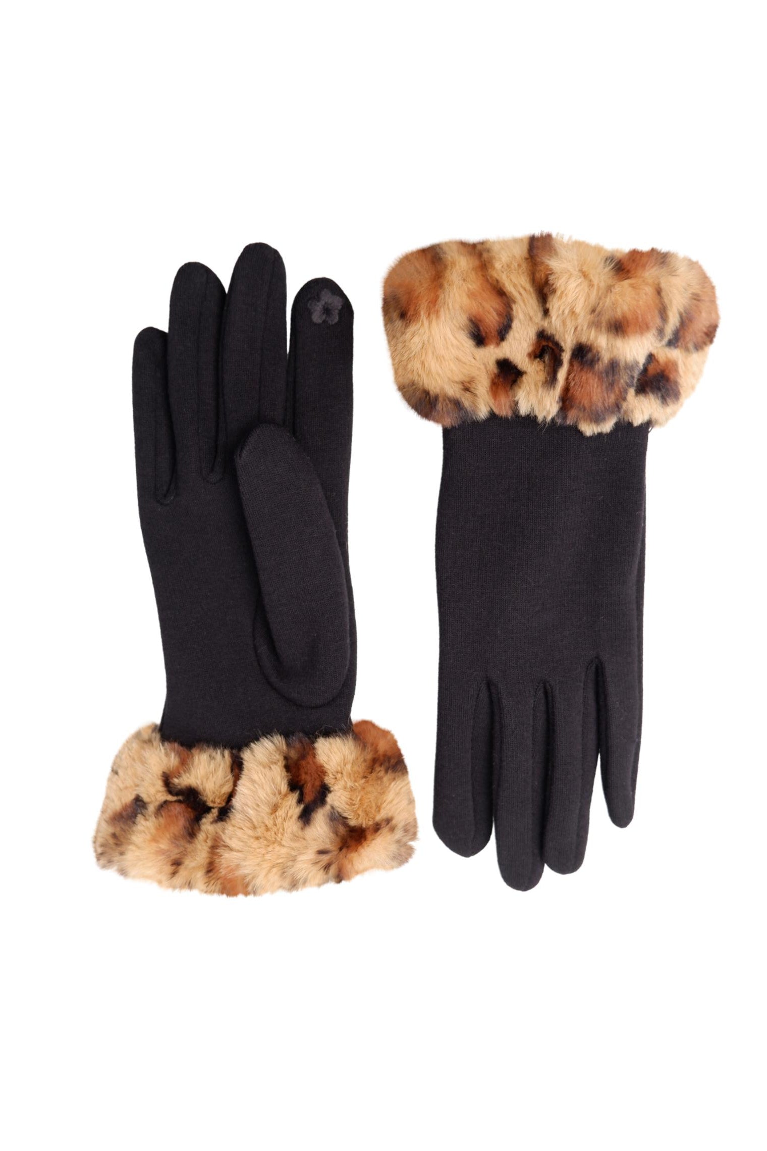 BCLINEA Leo Handschuhe - Schwarz mit Leo