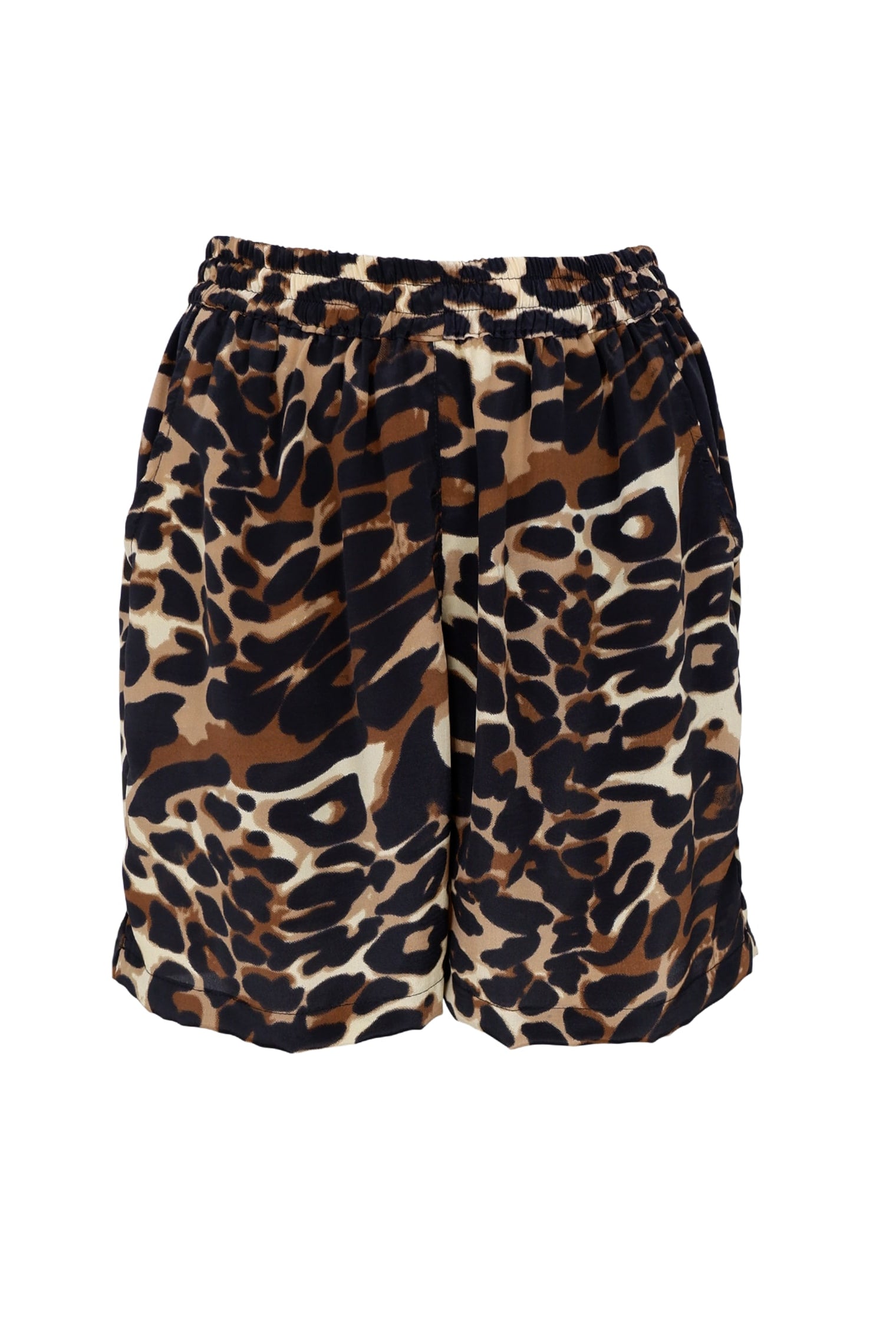 BCLUNA loose shorts - Leopard - Black Colour