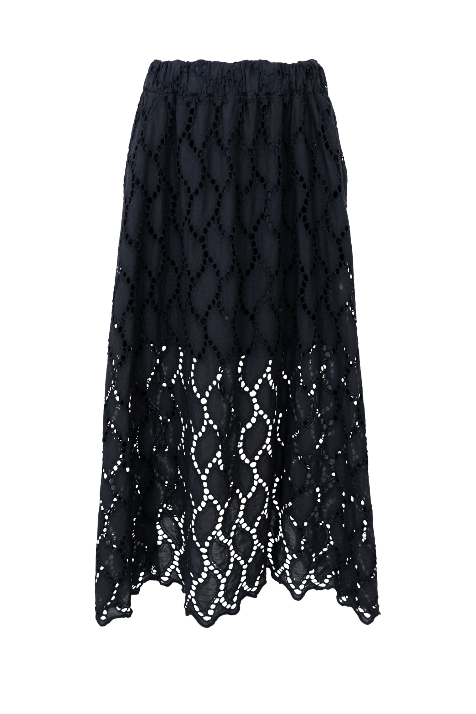 BCFREYA cut out lace skirt - Black - Black Colour