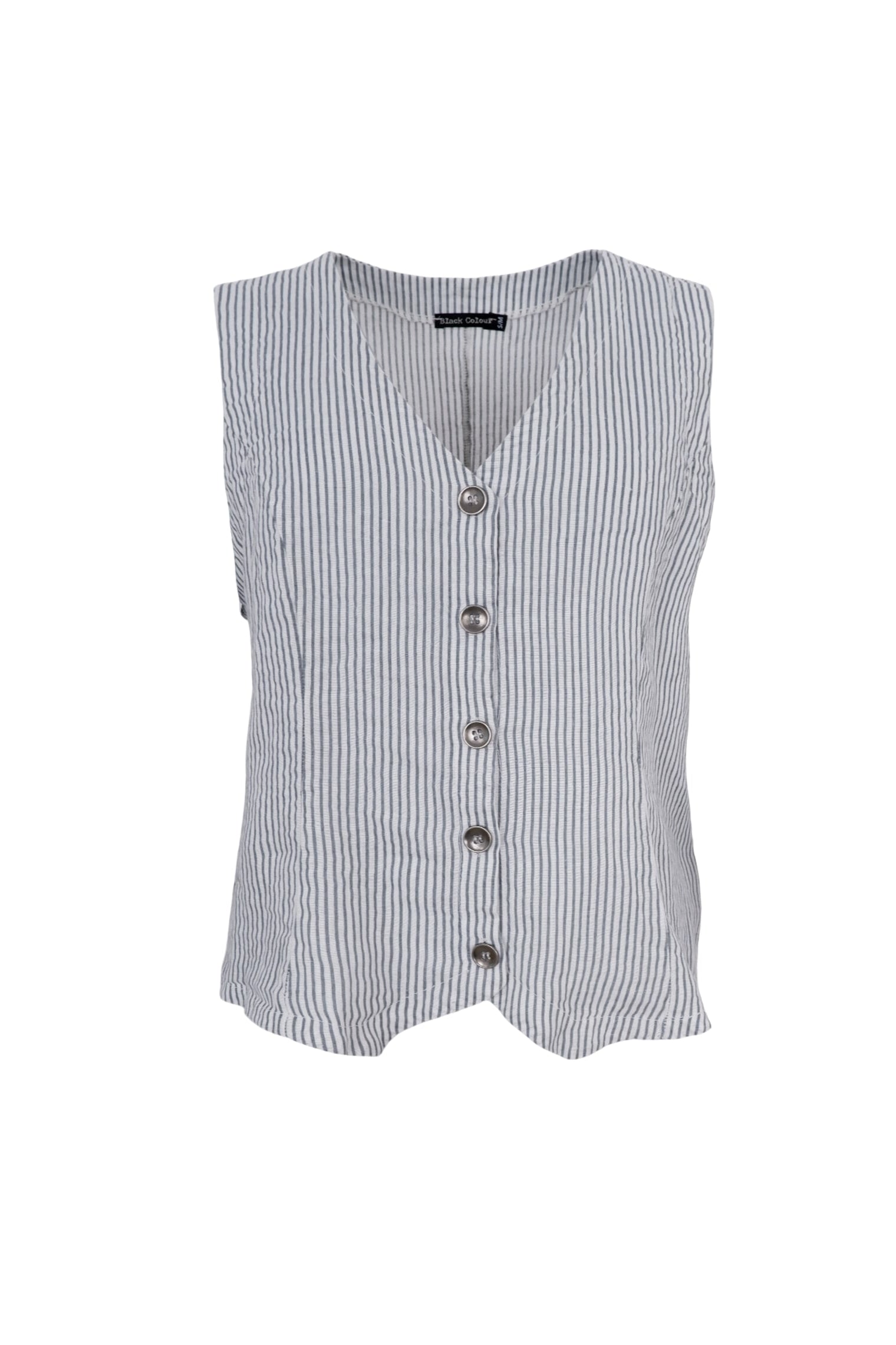 BCMELINA vest - Northern Grey - Black Colour