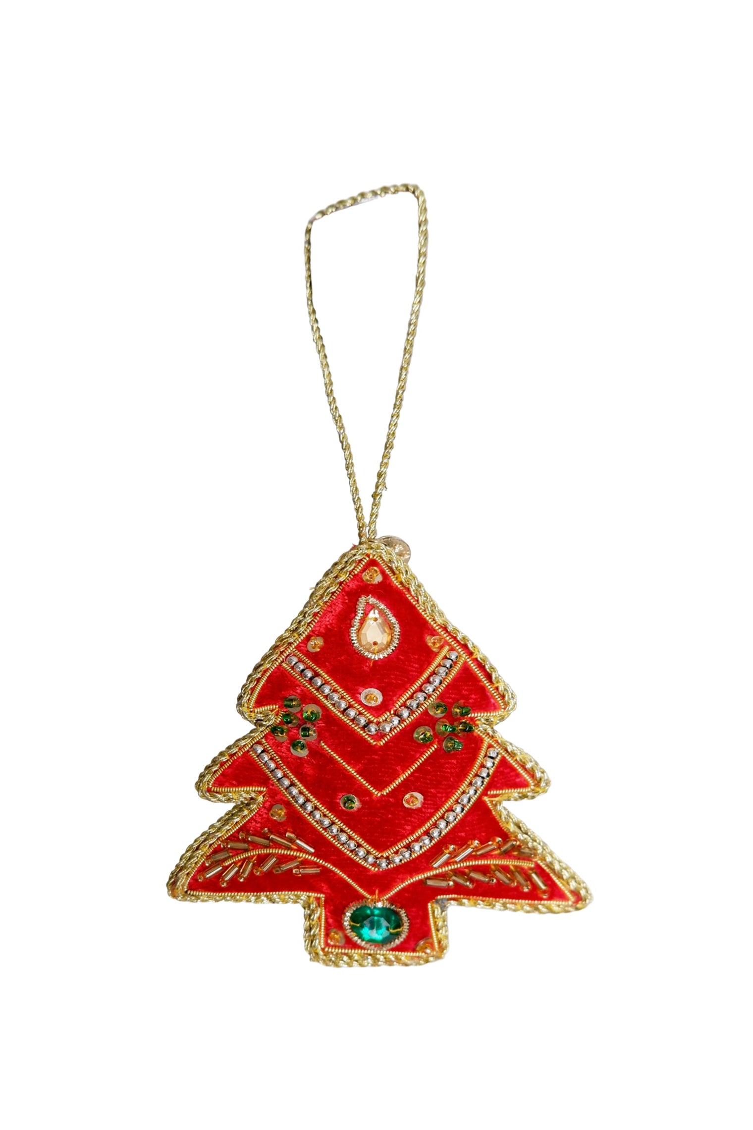 BCVELVET tree christmas ornament - Red - Black Colour
