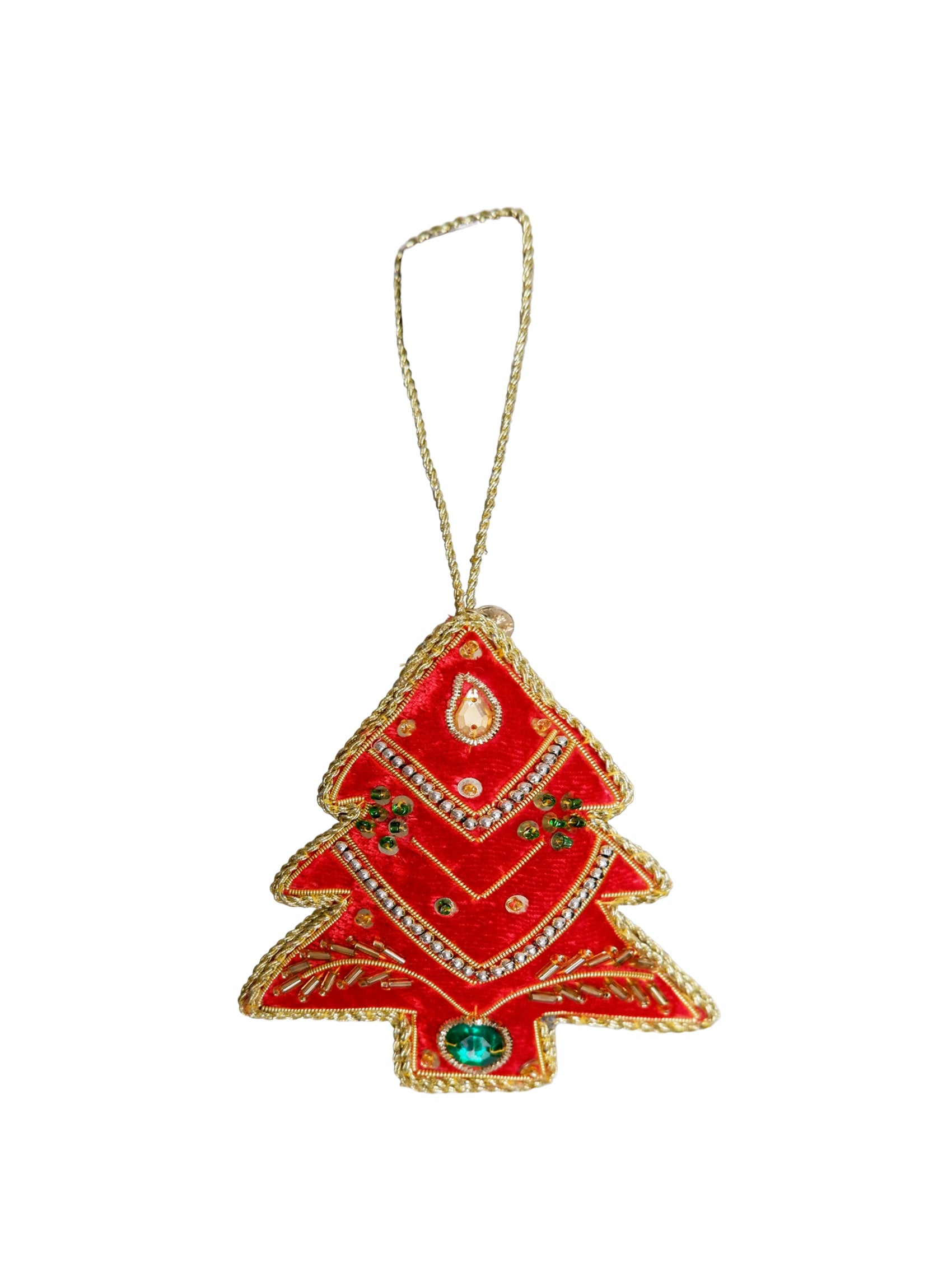 BCVELVET tree christmas ornament - Red - Black Colour