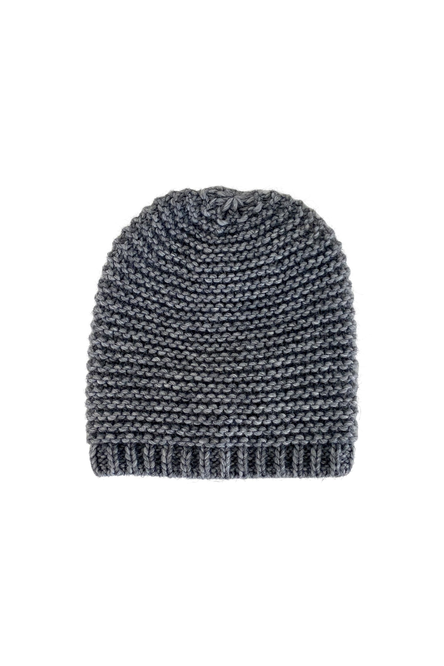 BCDUFFY knitted hat - Grey Melange - Black Colour