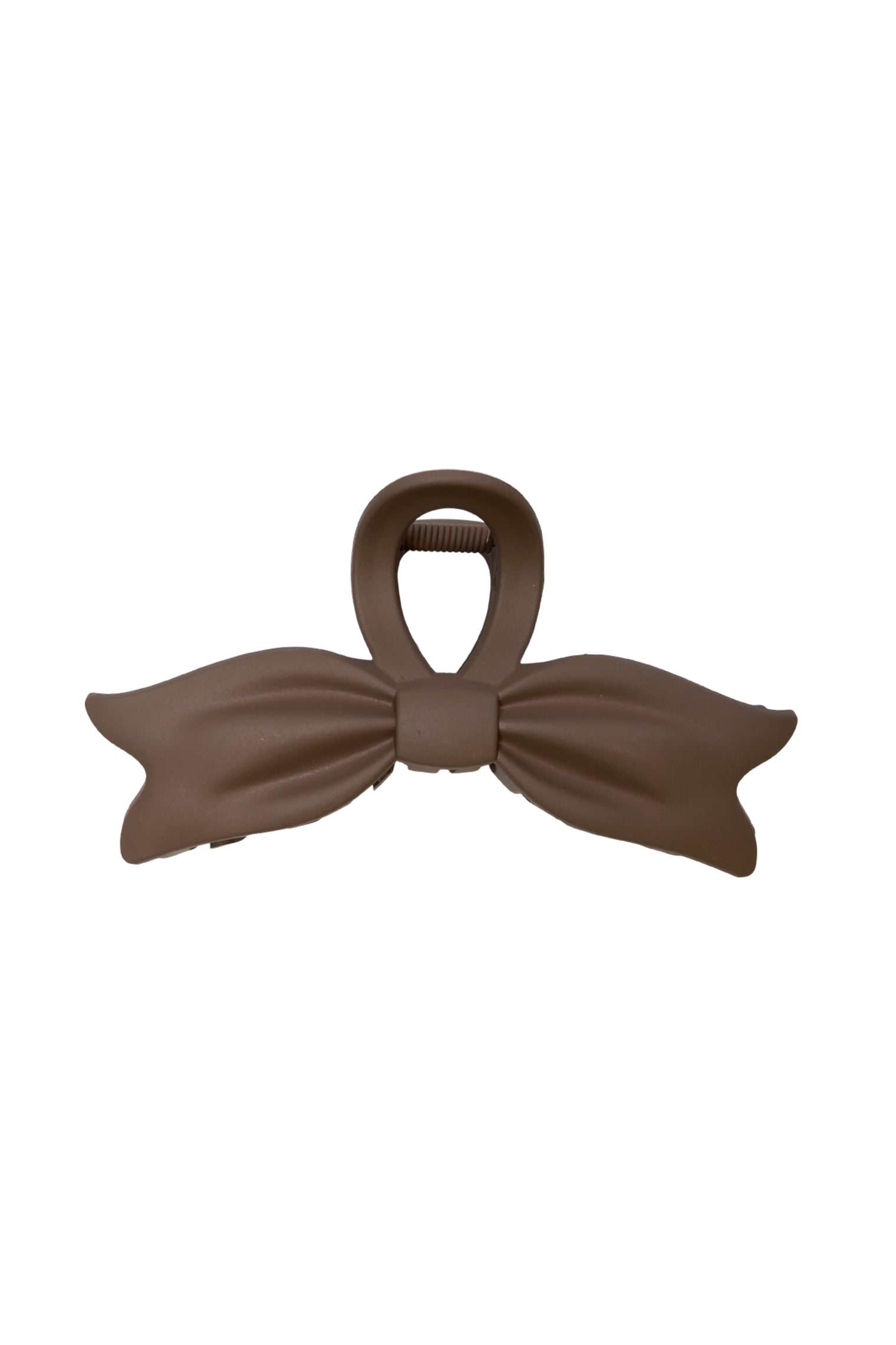 BCAYLIN bow matt hair claw - Coffee - Black Colour